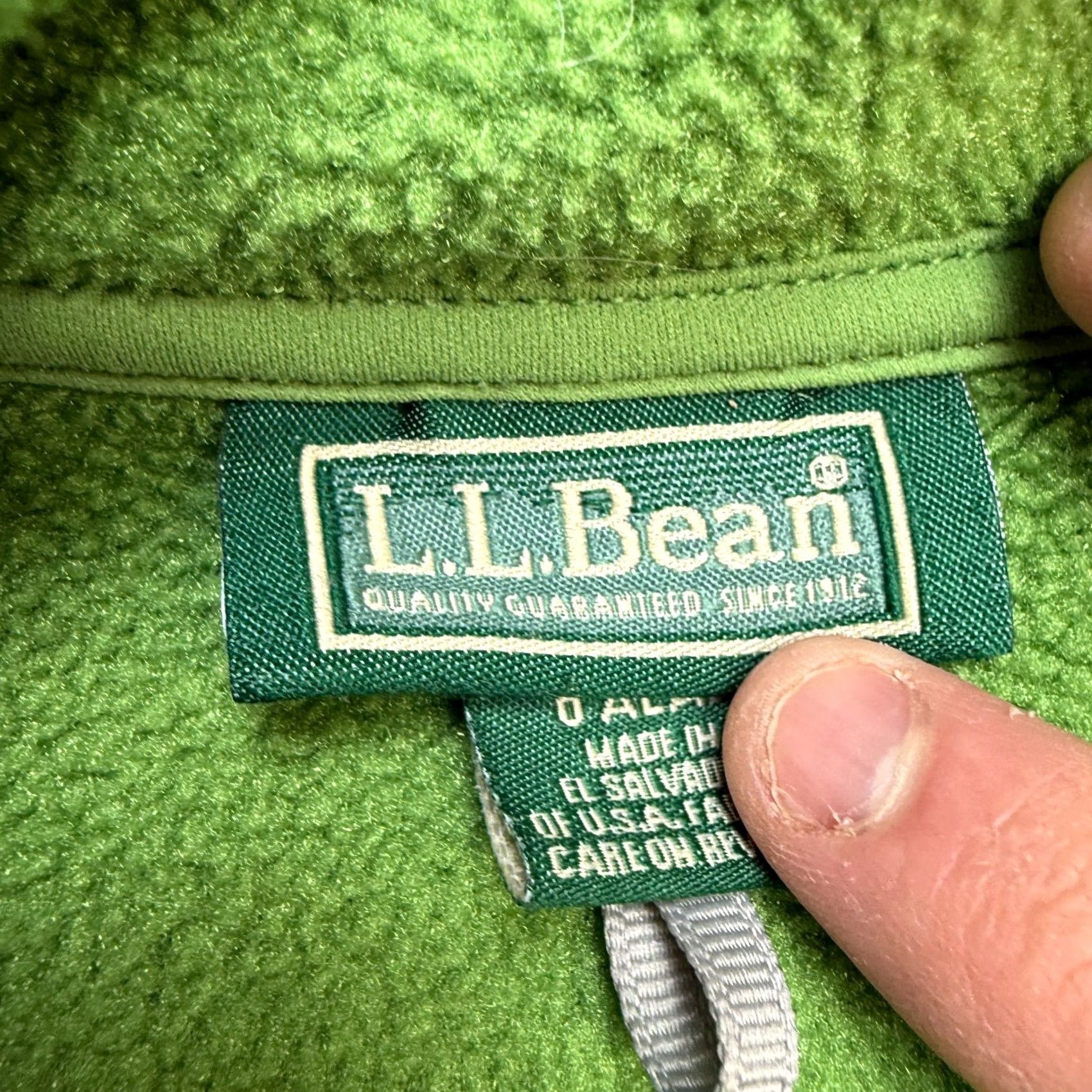 Vintage VINTAGE L.L. Bean Jacket Men XL Green Fleece Short Zip Lightweight Windbreaker Casual Portland-style Size US XL / EU 56 / 4 - 4 Thumbnail