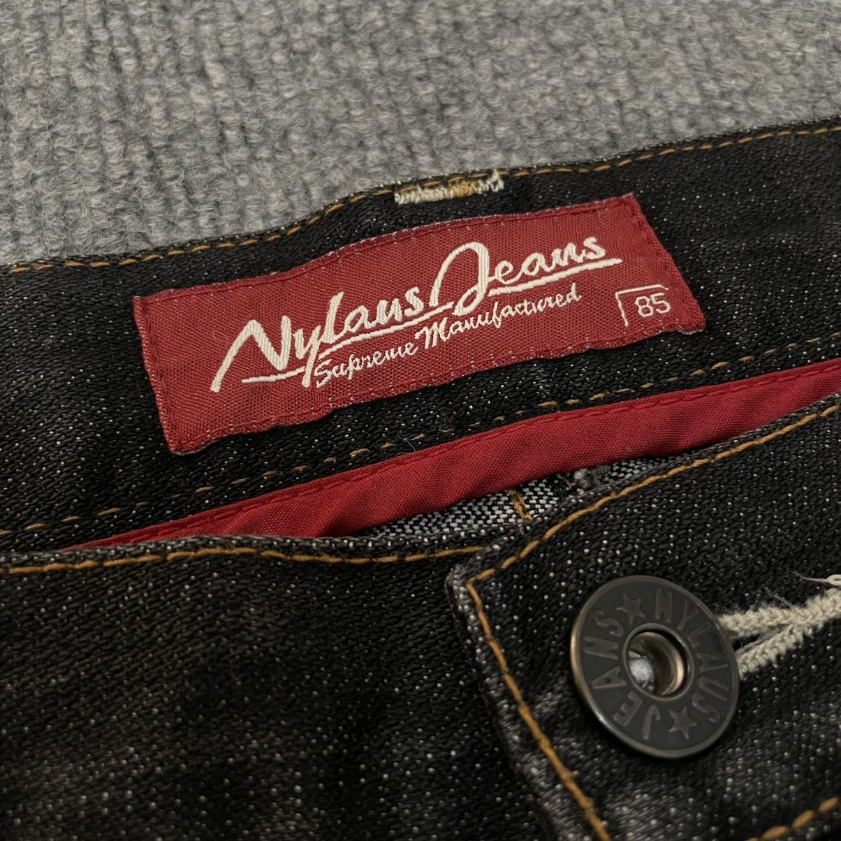 Japanese Brand Japanese Nylaus Jeans Faded Ripped Denim Slight Flared Pants Size US 33 - 4 Thumbnail
