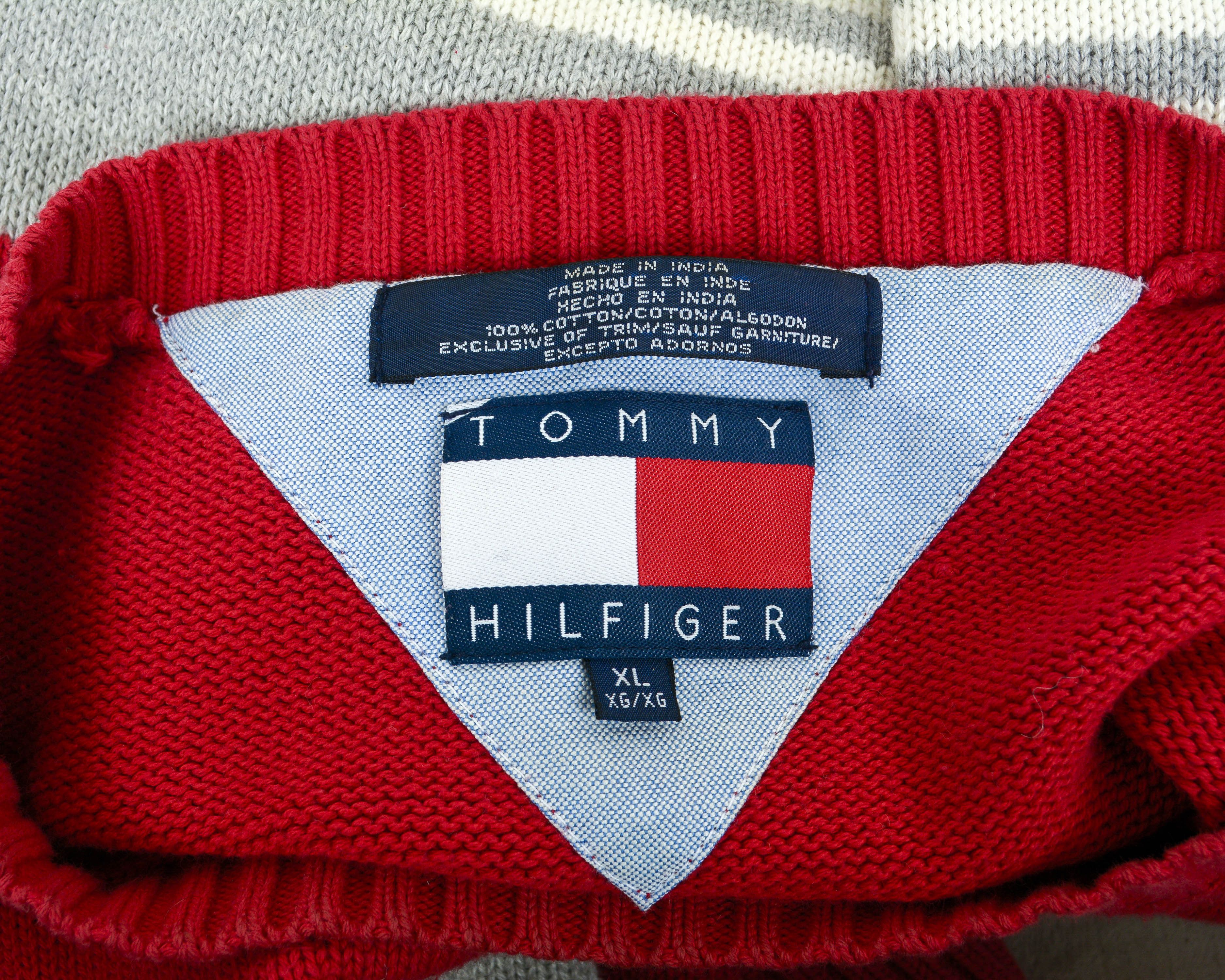 Tommy Hilfiger 100% Cotton Crew Neck Sweater Jumper Pullover Top Size US XL / EU 56 / 4 - 7 Thumbnail