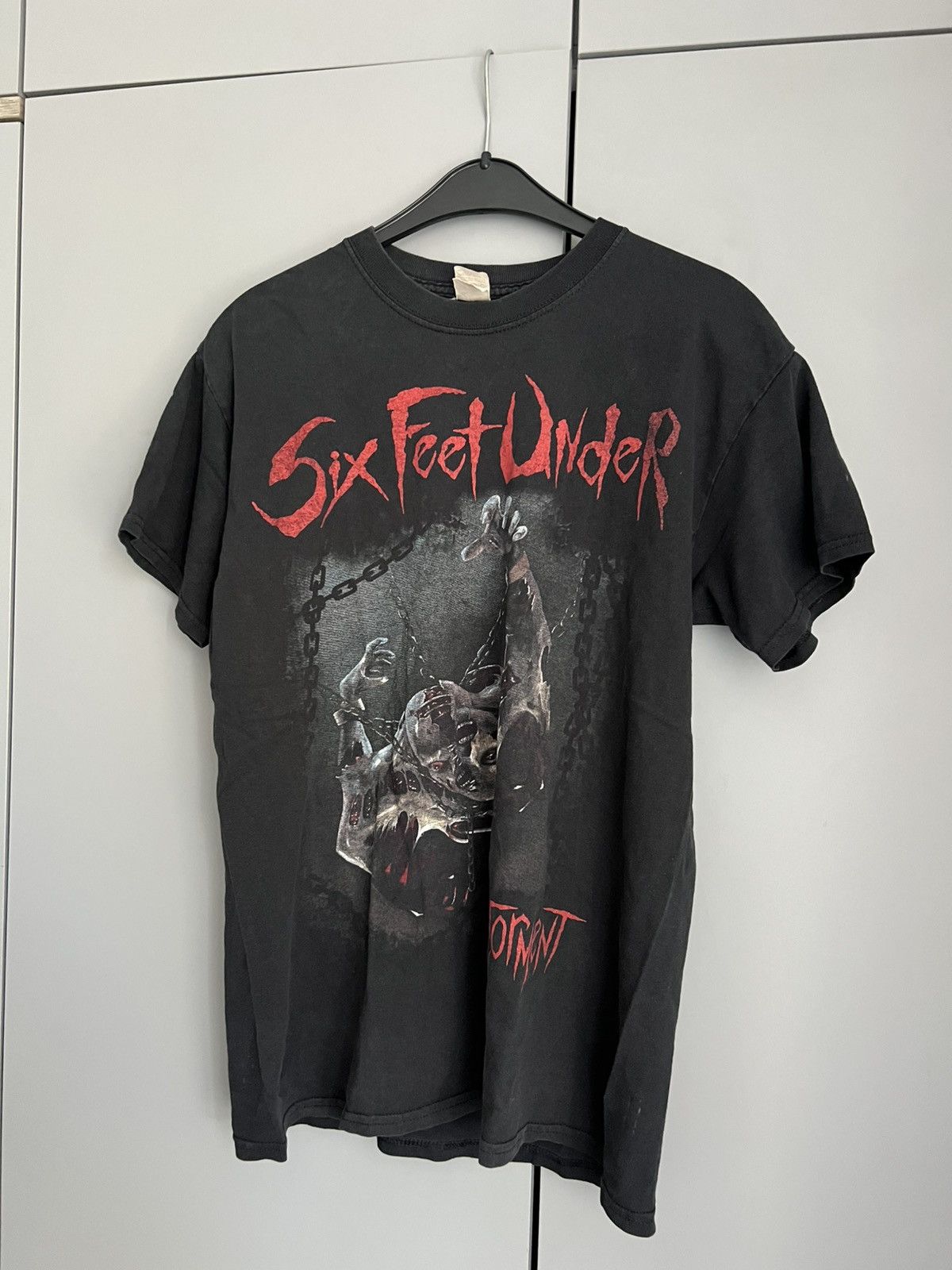Band Tees Vintage 00s Six Feet Under Tormnet Death Metal Band T-shirt Size US M / EU 48-50 / 2 - 2 Thumbnail