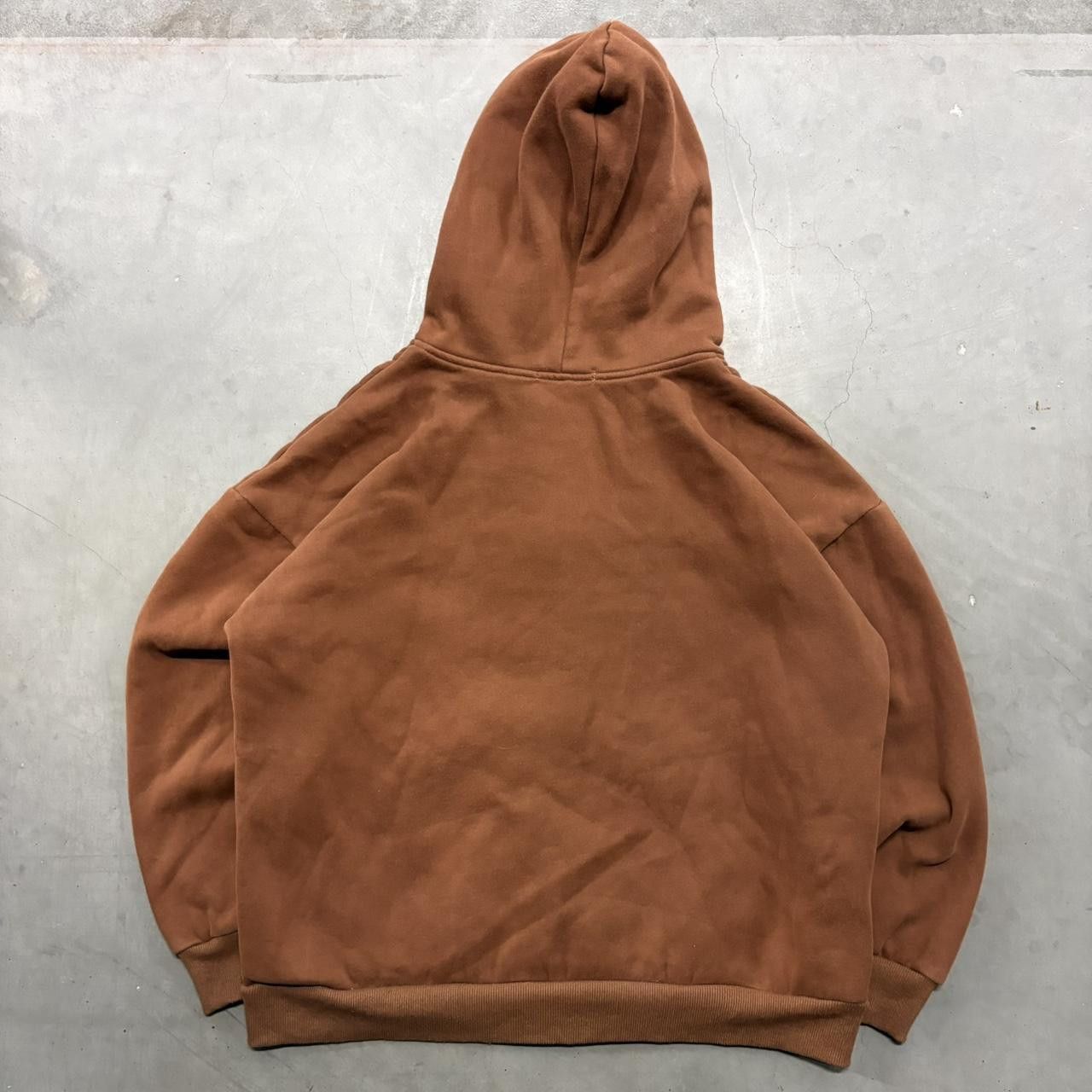 Vintage Crazy Vintage Y2K/2000s Blank Brown Zipup Skater Style Hoodie! Size US M / EU 48-50 / 2 - 2 Thumbnail