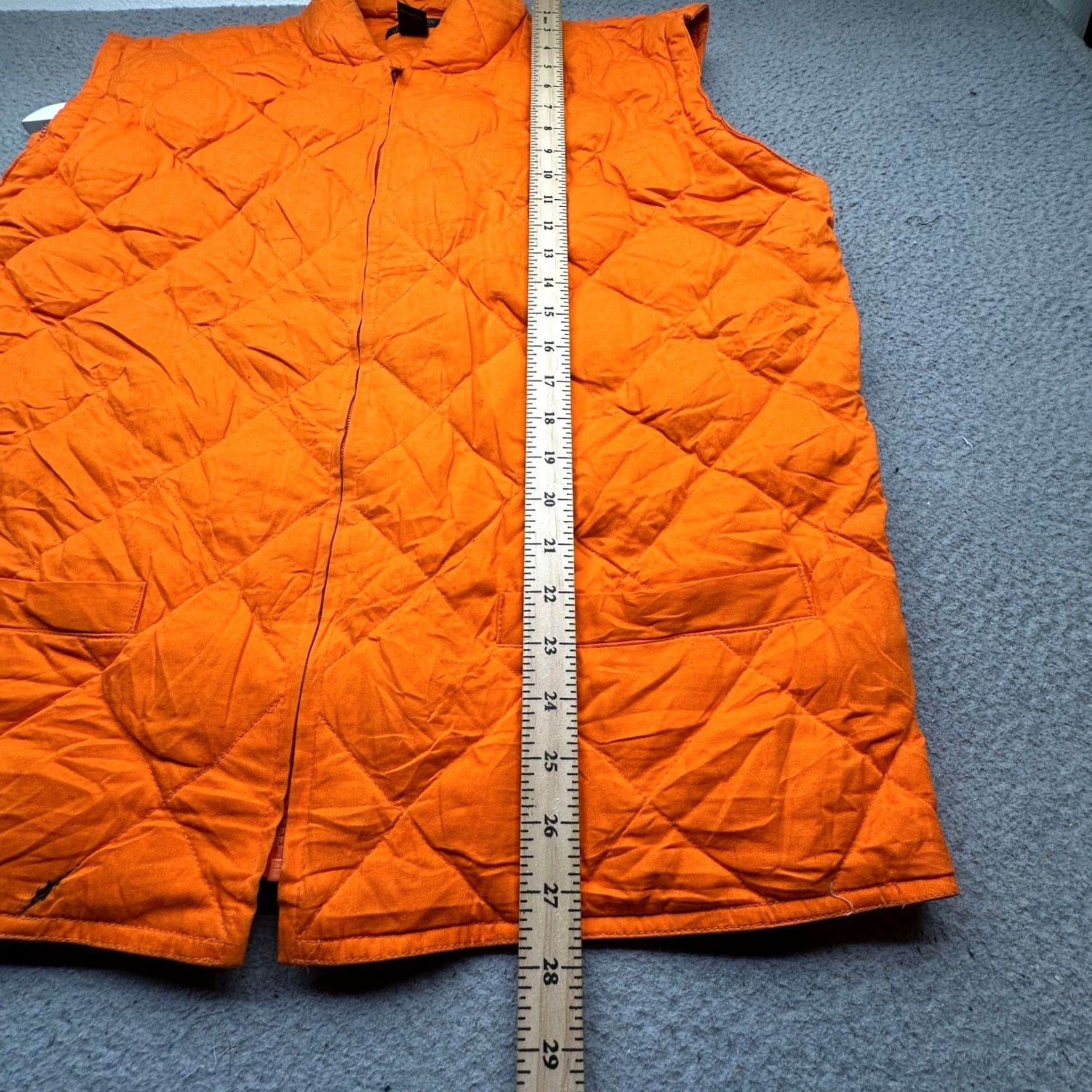 J.Crew VINTAGE J.CREW Duck Down Hunting Quilted Vest Mens Large Orange Convertible Vest Size US L / EU 52-54 / 3 - 5 Thumbnail