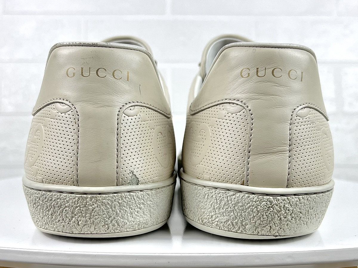Gucci GUCCI Sneakers Leather Embossed GG Interlocking Monogram Men Size US 11.5 / EU 44-45 - 9 Thumbnail