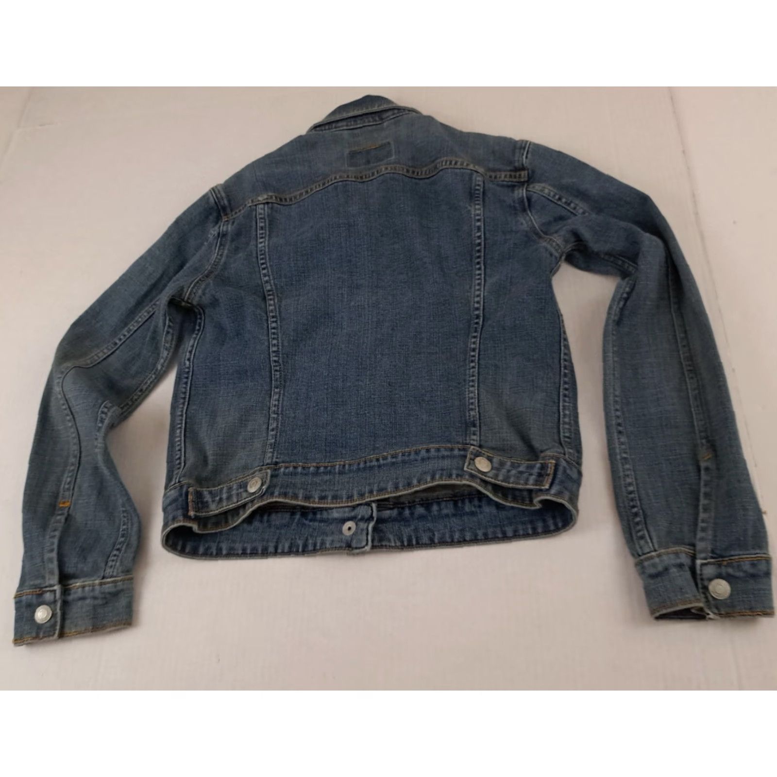 Levi's VINTAGE Levi's Jacket Woman S Blue Denim 90s Trucker Button Full Metal Button Regular Fit Long Sleeve Casual Women Size 28" / US 6 / IT 42 - 6 Thumbnail