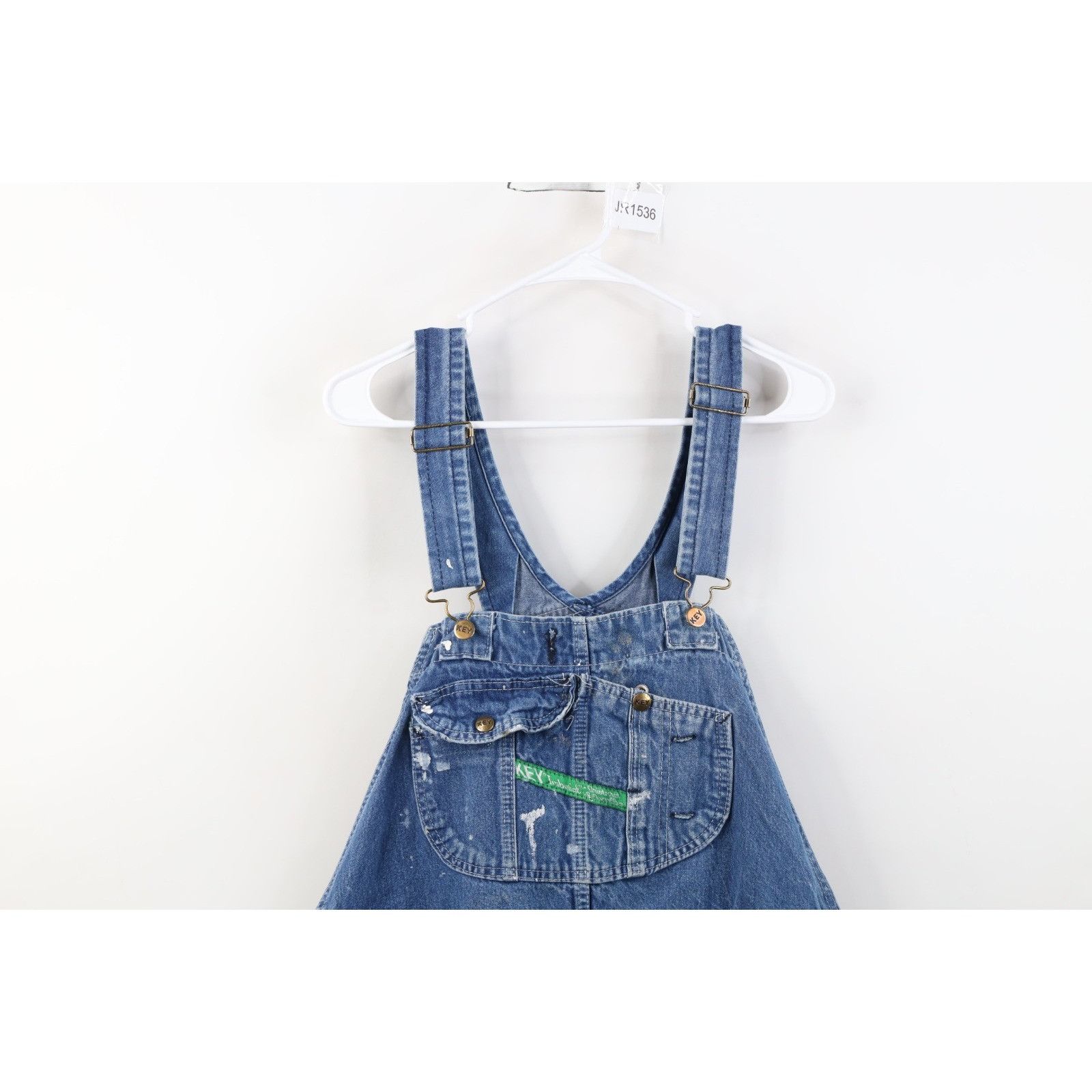 Vintage Vintage 90s Streetwear Thrashed Wide Leg Denim Overalls Size US 42 / EU 58 - 2 Thumbnail