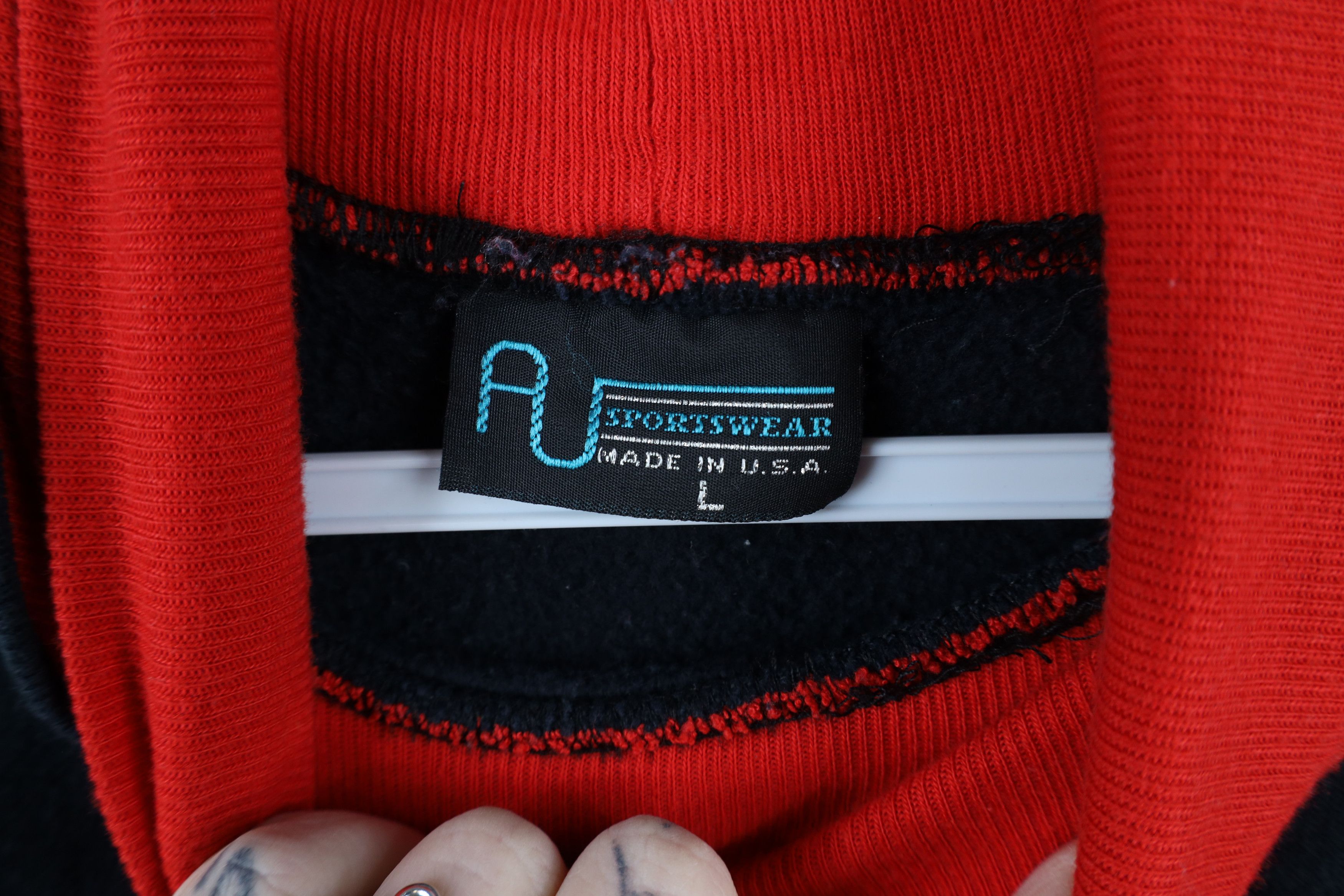 Vintage Vintage 90s Art Unlimited All Print Turtleneck Sweatshirt Size L / US 10 / IT 46 - 9 Thumbnail