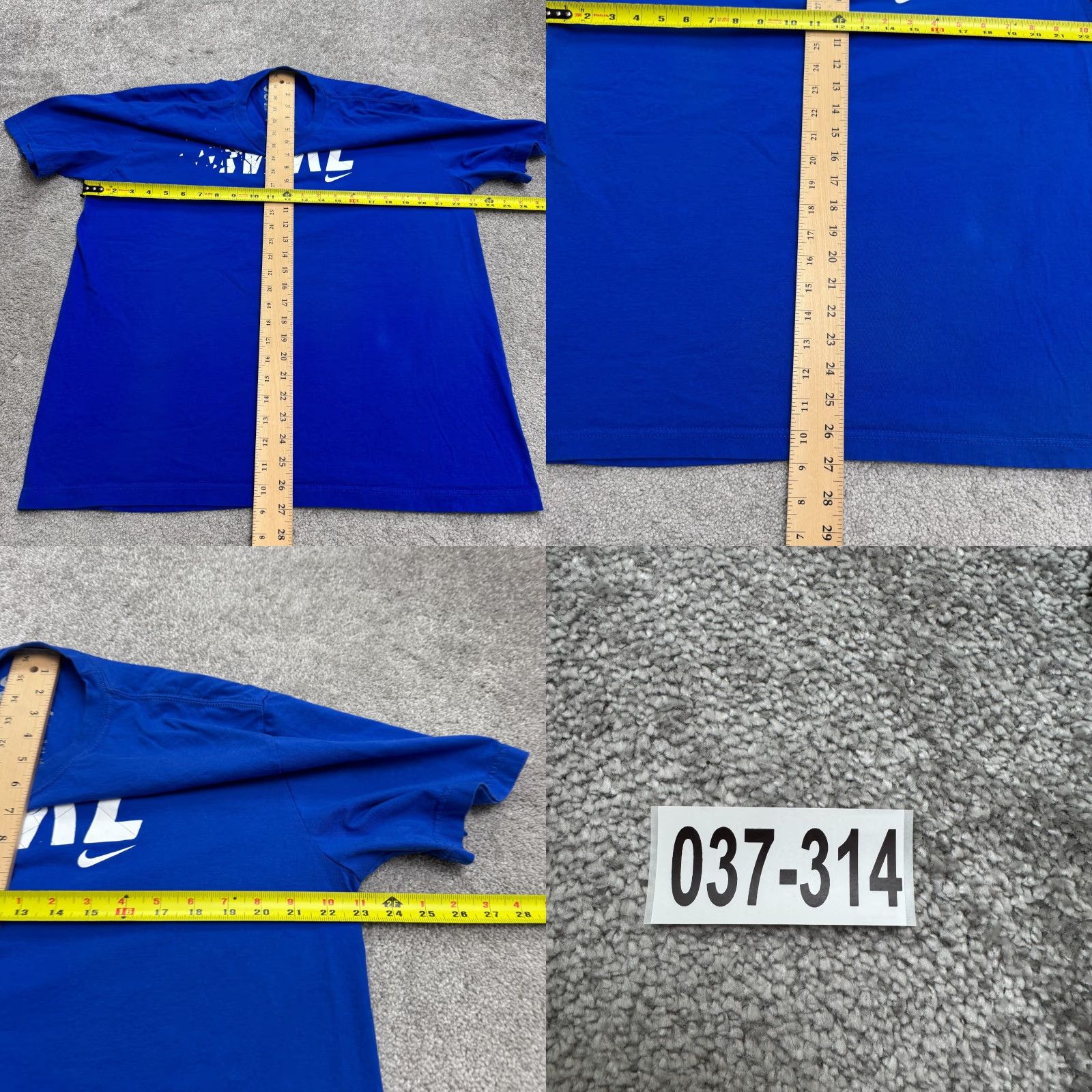 Nike Nike T-Shirt Shirt Men XL Blue Short Sleeve Crew Neck Logo Athletic Fit 100% Cotton Sports Activewear 10s Size US XL / EU 56 / 4 - 8 Thumbnail