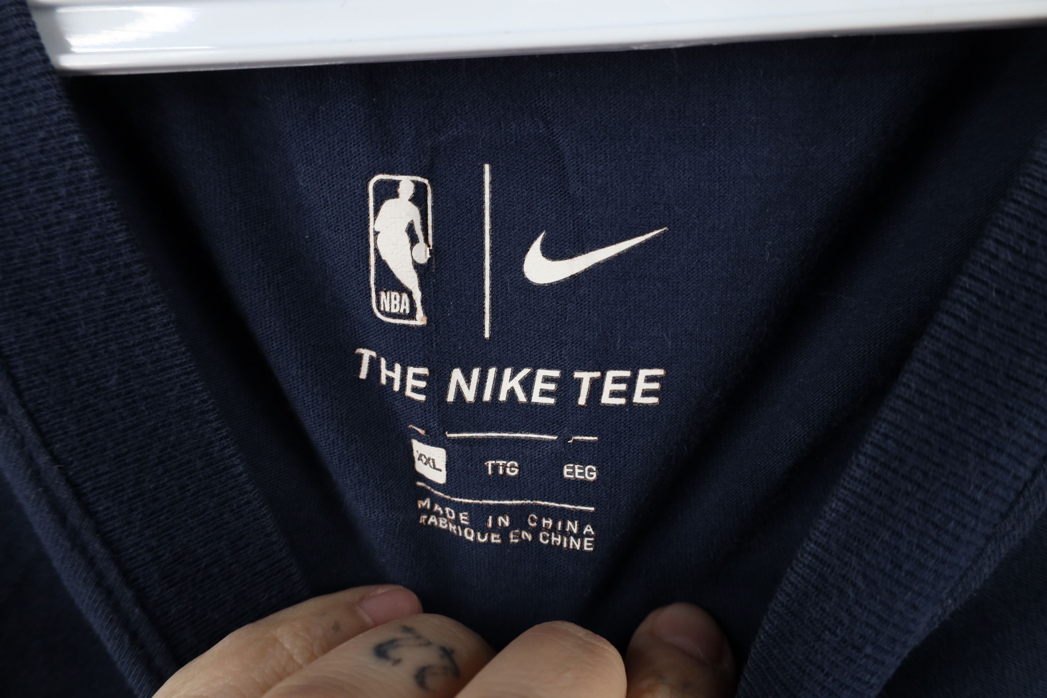 Nike × Vintage Nike Ja Morant Memphis Grizzlies Basketball T-Shirt Blue #12 Size US XXL / EU 58 / 5 - 9 Thumbnail