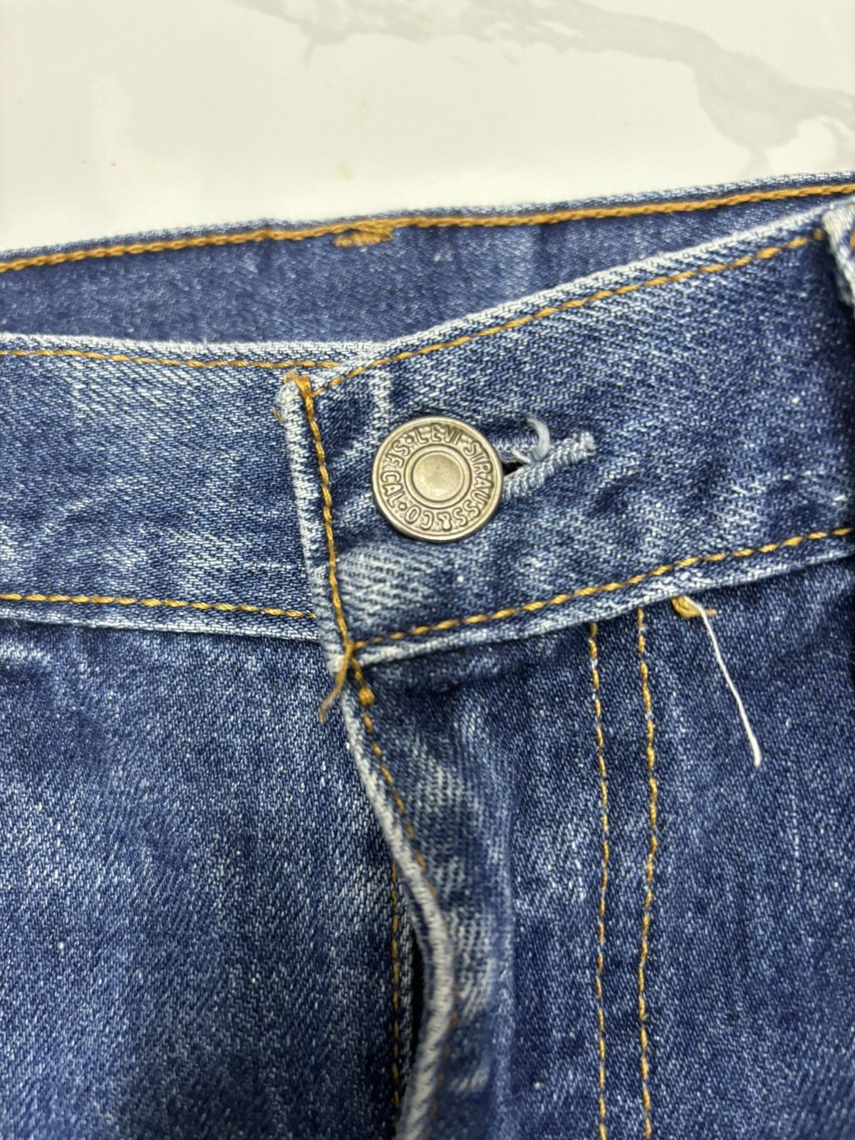 Levi's VINTAGE 80s LEVIS 646 ORANGE TAB BOOTCUT DENIM JEANS Size US 29 - 12 Thumbnail