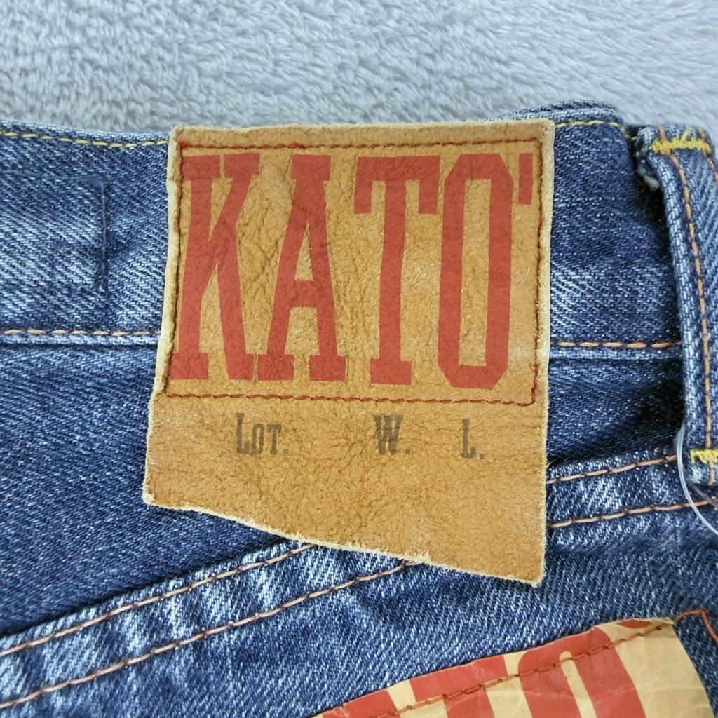 KATO Kato NWT Men's Size 27 W X 29 L Orange Selvedge Button Fly Size US 28 / EU 44 - 7 Thumbnail