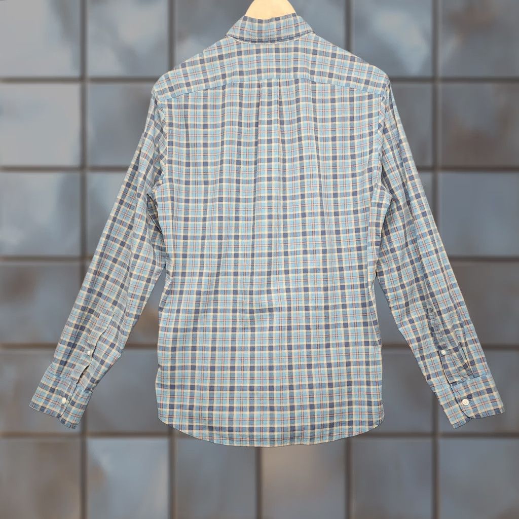 J.Crew J.CREW Shirt Mens Small Slim Blue Plaid Button Down Casual Cotton Secret Wash Mens Size US S / EU 44-46 / 1 - 1 Thumbnail