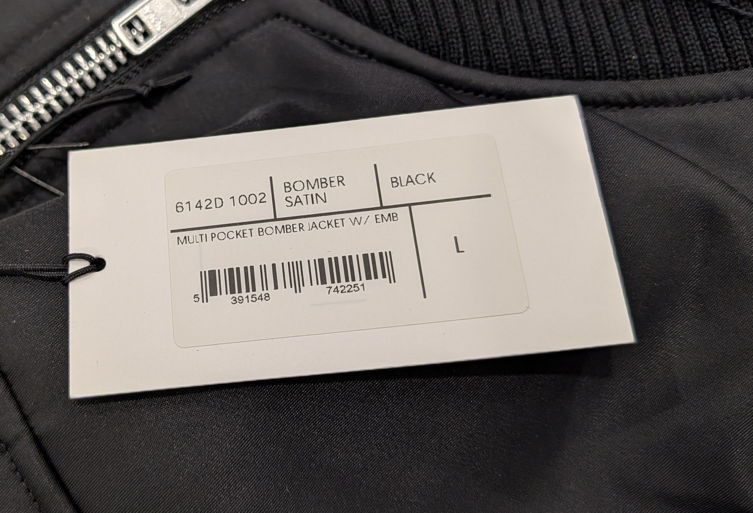 Simone Rocha SIMONE ROCHA Oversized Pocket Satin Bomber Jacket Black L Size US L / EU 52-54 / 3 - 10 Thumbnail
