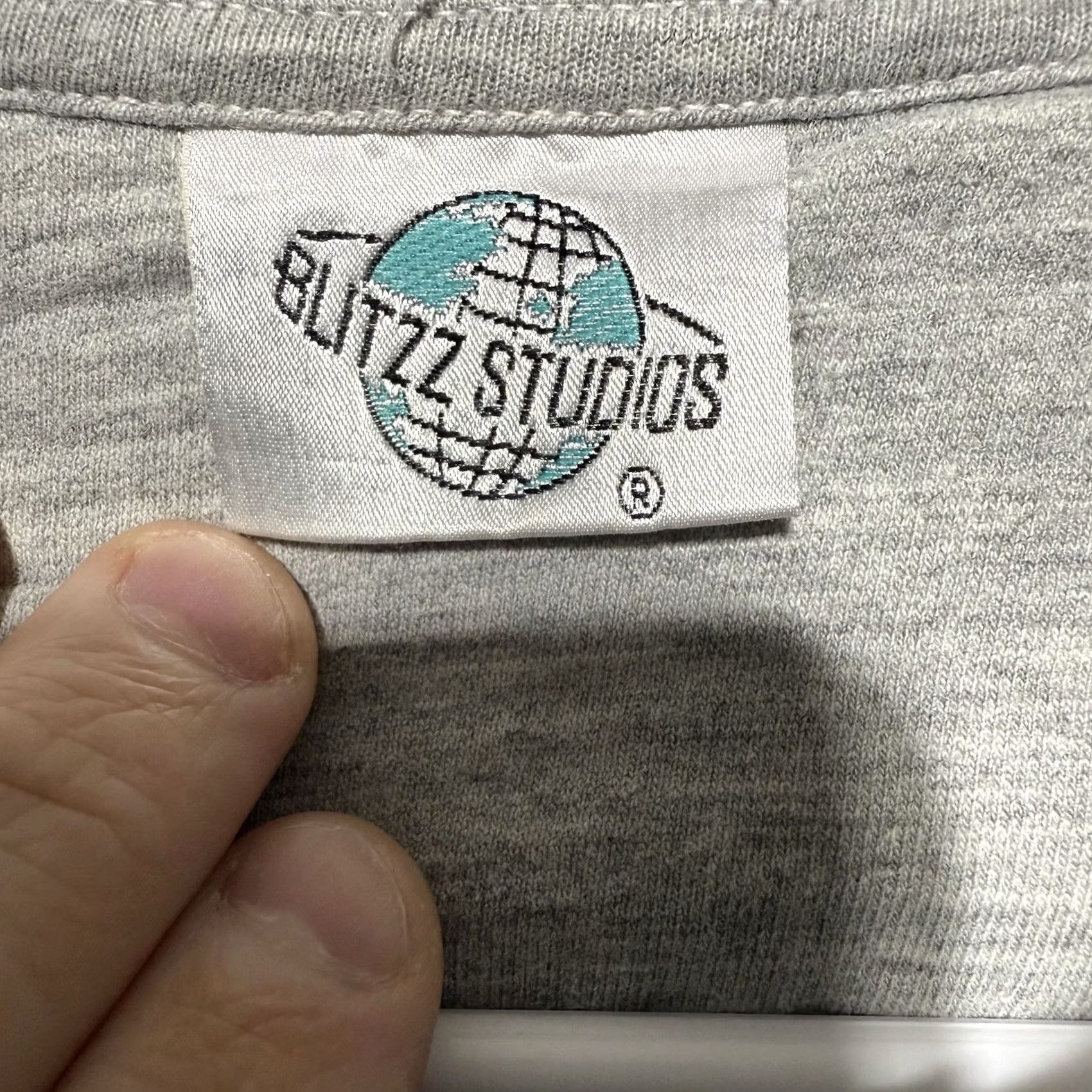 Vintage VINTAGE Blitzz Studios Sweatshirt Unisex Adults 90s Cartoons Embroidered Crew Neck Gray L Regular Sweatshirt Size US L / EU 52-54 / 3 - 4 Thumbnail