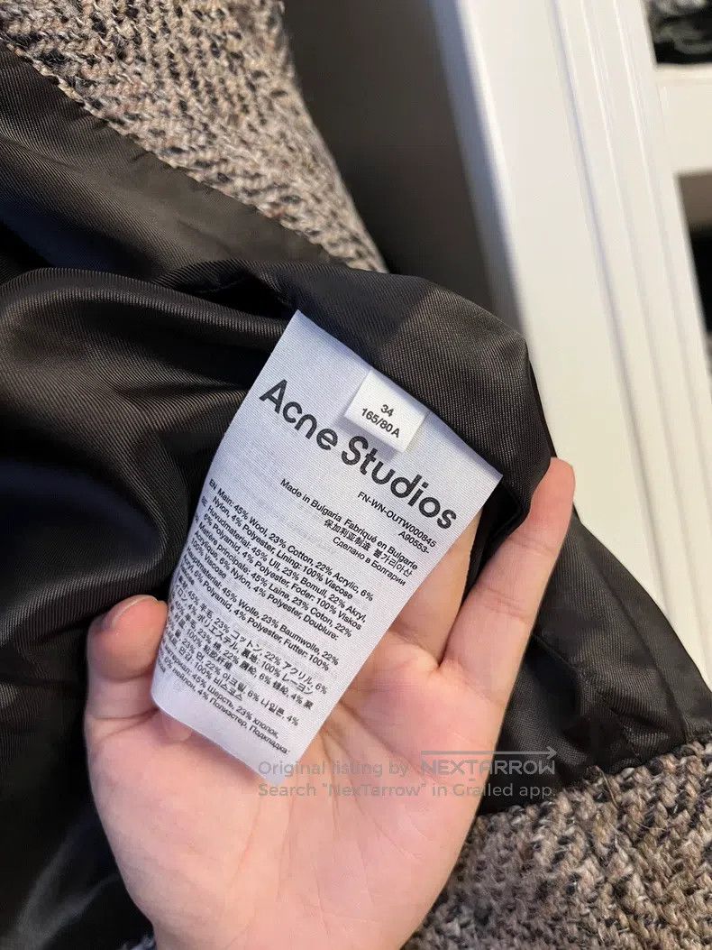 Acne Studios Acne Studios Mixed Fabric Frayed Edge Jacket Size XXS / US 00 / IT 34 - 3 Thumbnail