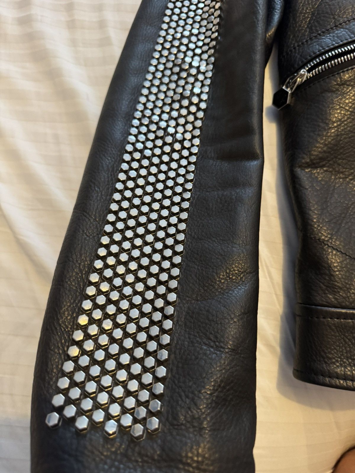 Philipp Plein Philipp Plein Leather Studded Biker Jacket Size US M / EU 48-50 / 2 - 11 Thumbnail
