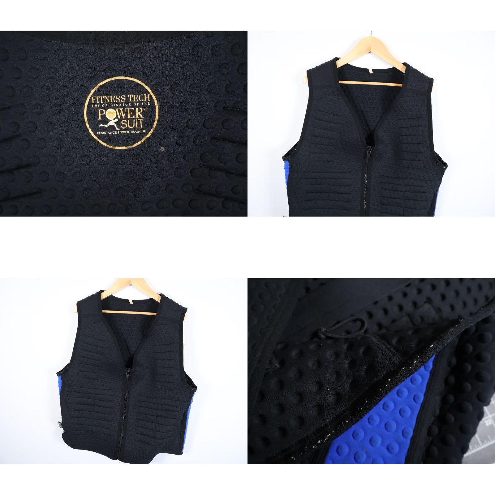 Vintage VINTAGE Stomatex Full Zip Neoprene Weighted Vest Jacket Mens 2XL Black Blue Full Zip Jacket Men 2XL Black Blue Stomatex Weighted Vest Size US XXL / EU 58 / 5 - 8 Thumbnail