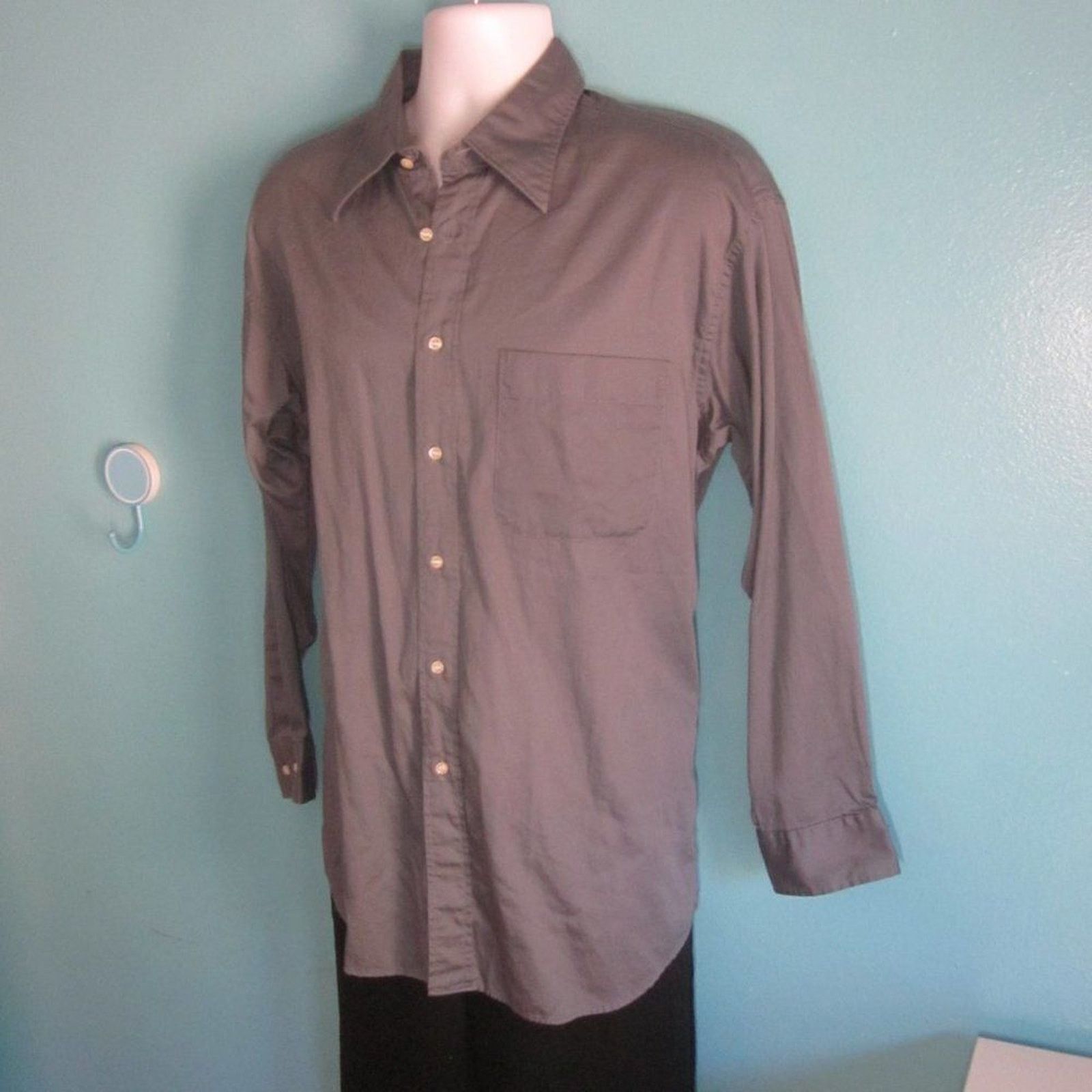 Hiroko Koshino Homme Hiroko Koshino Homme Men Steel Gray Shirt Size LL Fits Large Size US L / EU 52-54 / 3 - 4 Thumbnail