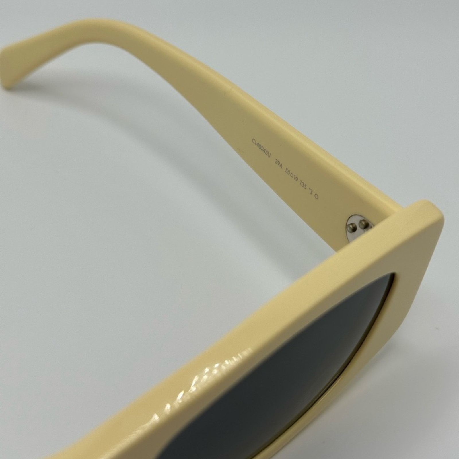 Celine CELINE Sunglasses CL40245U 5539A Shiny Butter Beige Grey Size ONE SIZE - 7 Thumbnail