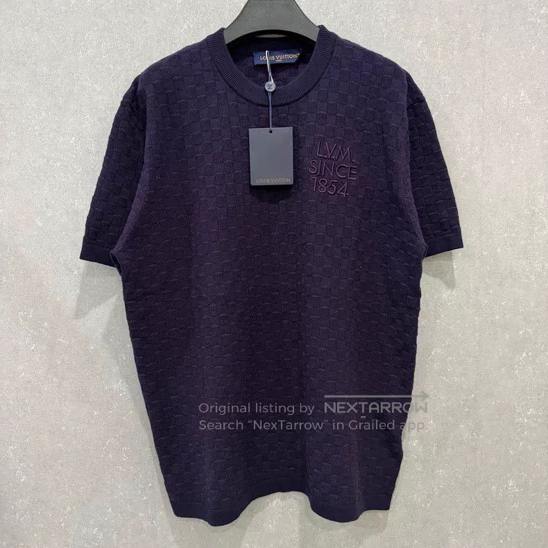 Louis Vuitton Louis Vuitton Checkerboard cotton crewneck embroidered jac Size US L / EU 52-54 / 3 - 1 Thumbnail