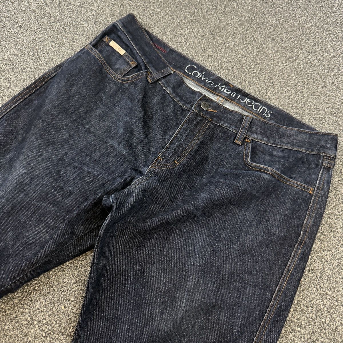 Calvin Klein Vintage Y2K Baggy Flared Asap Denim Size US 36 / EU 52 - 3 Thumbnail