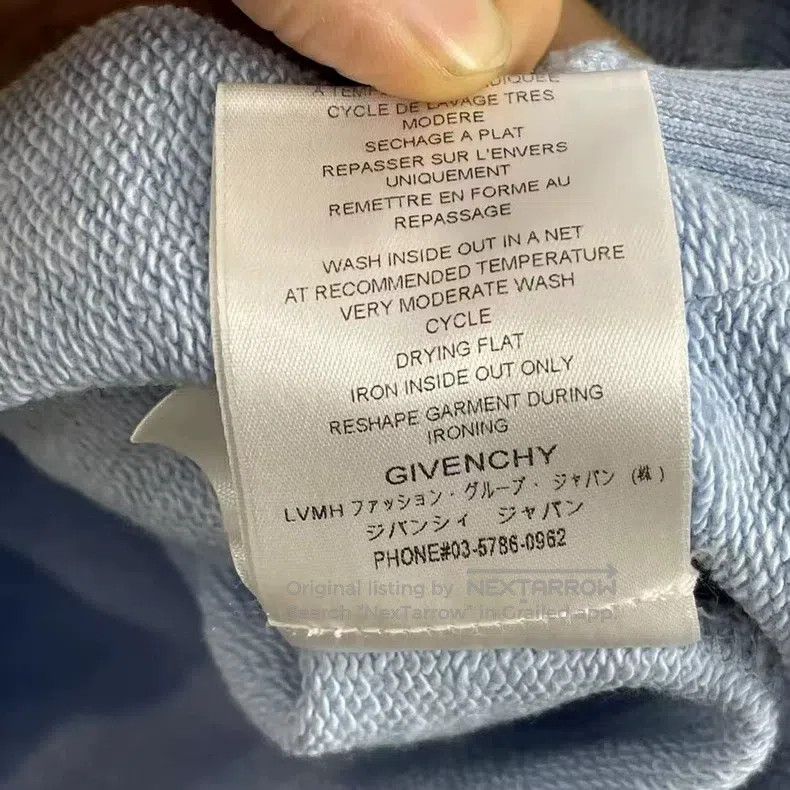 Givenchy Givenchy Crystal Logo Hoodie Sweatshirt Size US S / EU 44-46 / 1 - 4 Thumbnail