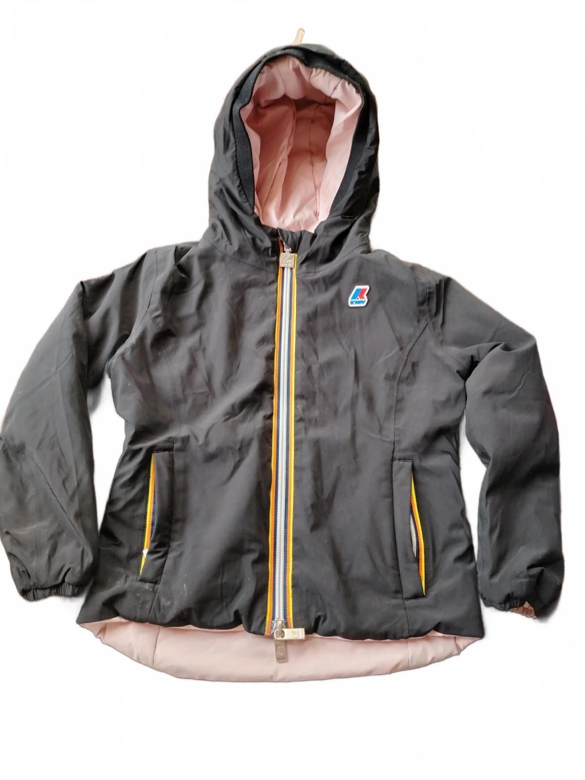 Other K Way Reversible Kids Jacket Black and Pink Size 6 Years Size ONE SIZE - 2 Thumbnail