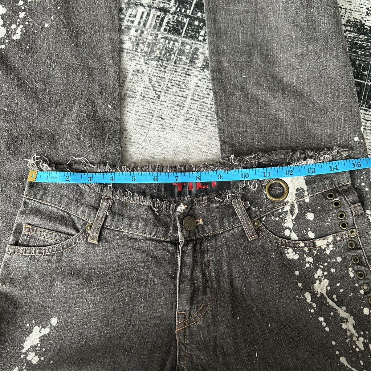 14th Addiction Flared Punk Style Painted Jeans Size US 29 - 14 Thumbnail