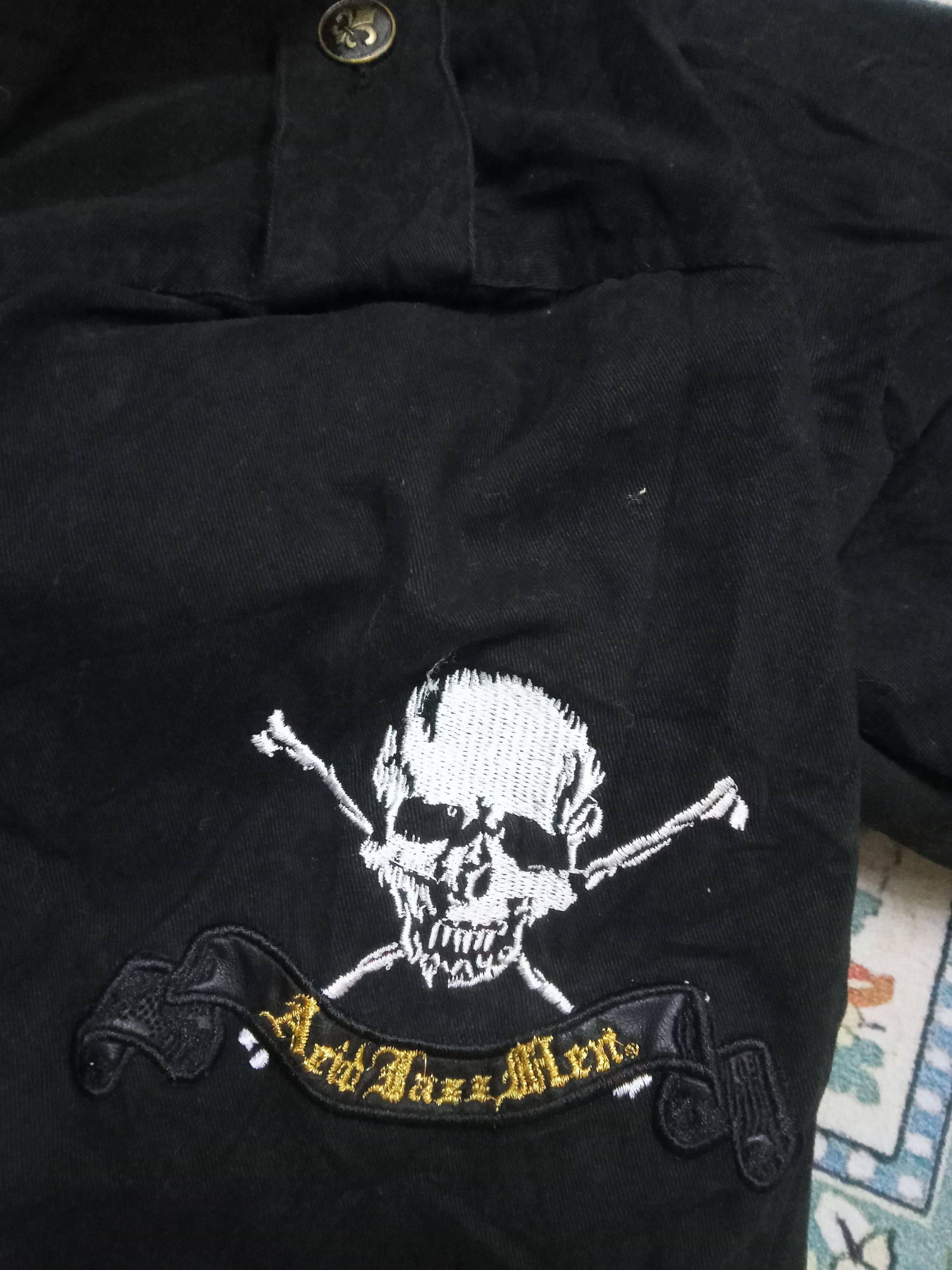 Japanese Brand Arid Jazz Men - Rare Skull Design Hoodie Zipped Long Jacket Size US L / EU 52-54 / 3 - 7 Thumbnail
