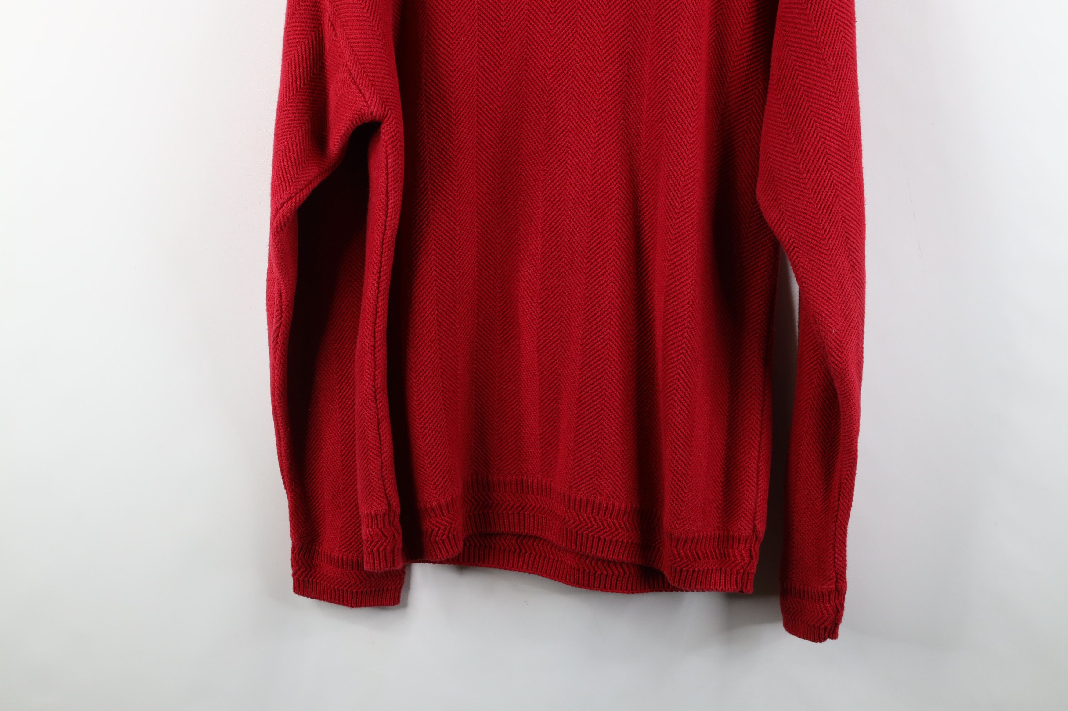 Ralph Lauren × Vintage Vintage 90s Chaps Ralph Lauren Herringbone Knit Sweater Size US M / EU 48-50 / 2 - 12 Thumbnail