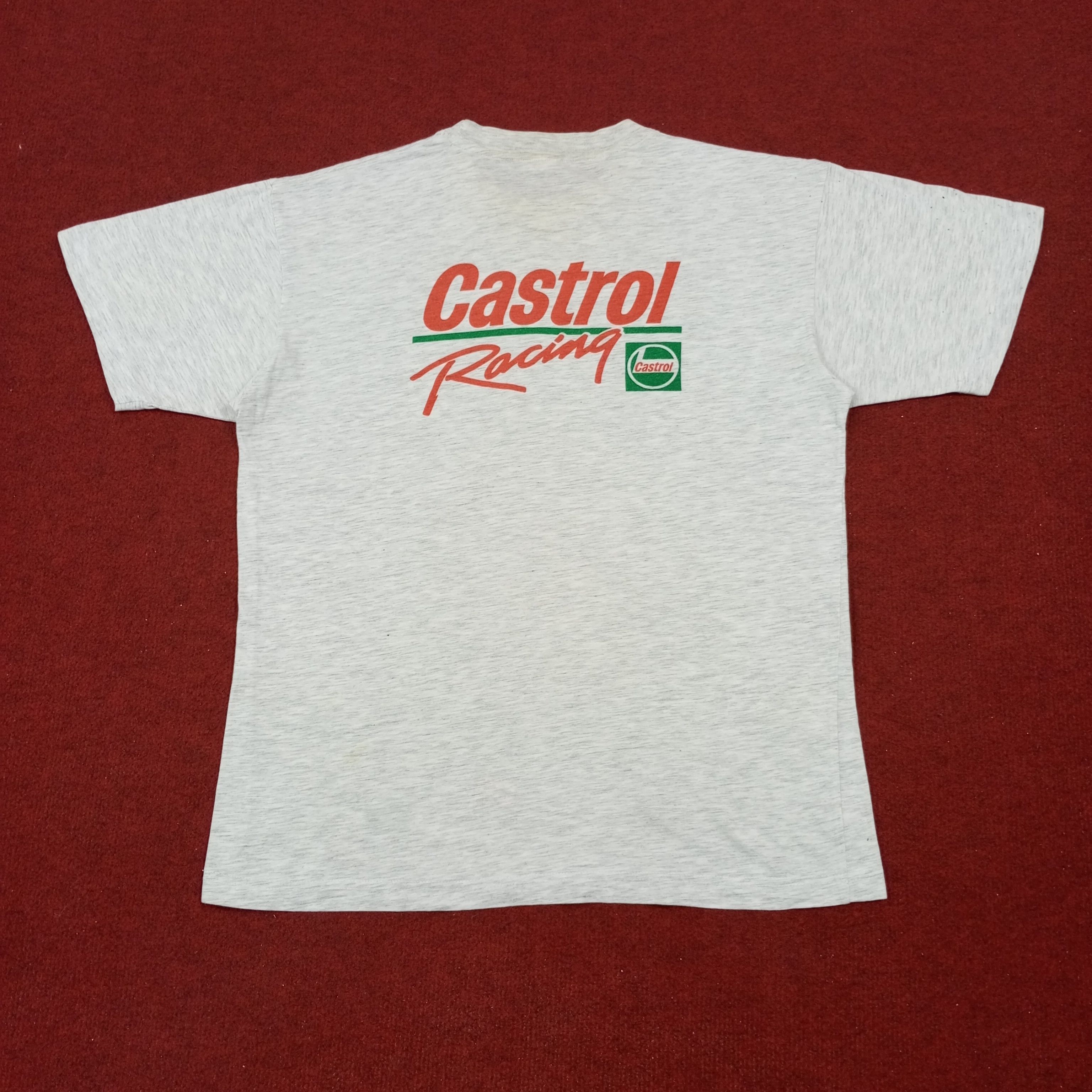 Vintage Castrol Racing Oil Brand Motorsports Promo Style Tshirt Size US L / EU 52-54 / 3 - 1 Thumbnail