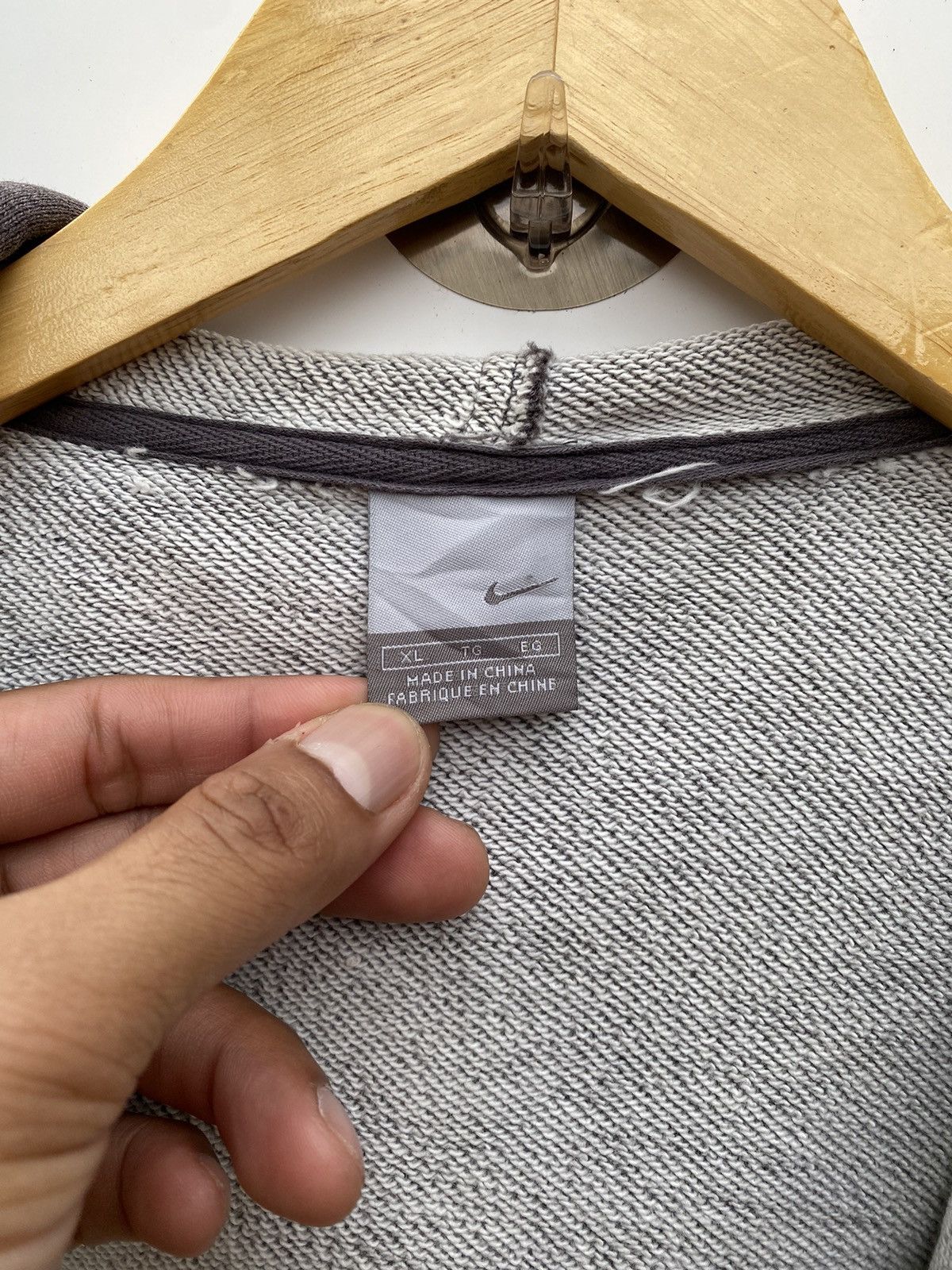 Nike Vtg Y2K Nike Hoodie Zipper Swoosh Size US L / EU 52-54 / 3 - 10 Thumbnail