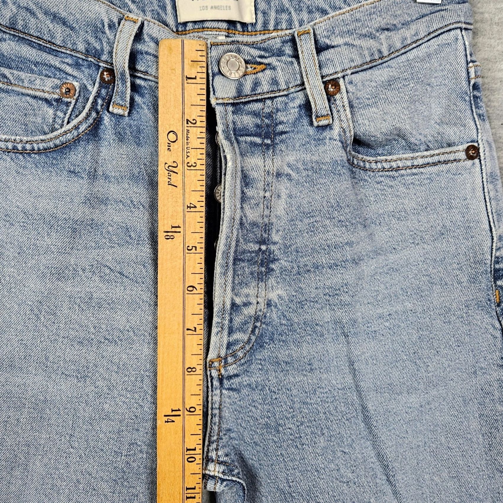 Agolde AGOLDE Blue Button Fly Jeans - Size 25 - Womens Casual Denim Size 42" / US 20 - 6 Thumbnail