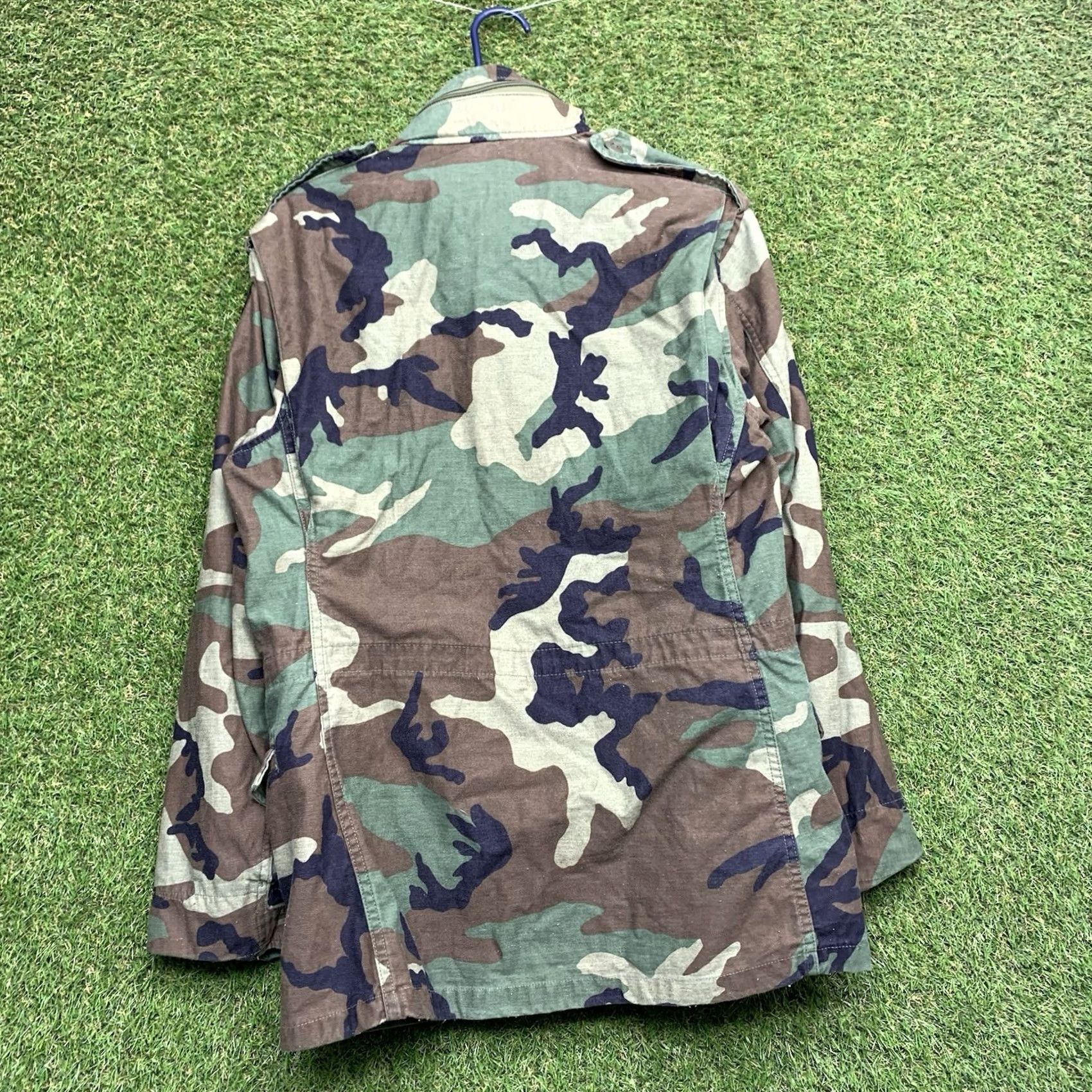Vintage VINTAGE US Army Jacket Mens Small Reg M65 Woodland Camo Field Coat Cold Weather Liner Size US S / EU 44-46 / 1 - 2 Thumbnail