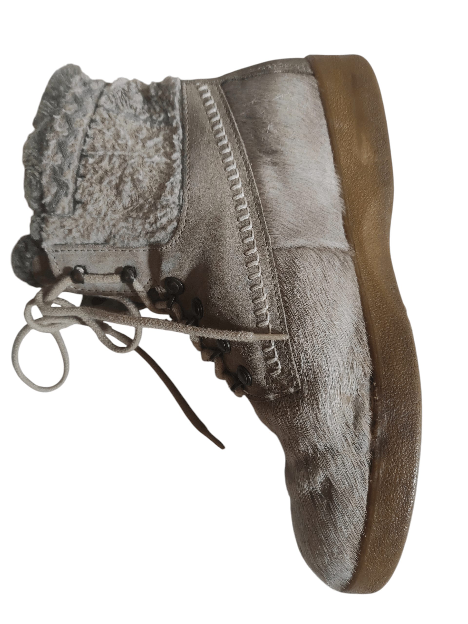 Other Tecnica Yeti Shearling Fur Wool Lace-Up Snow Boots Winter Size US 11 / IT 41 - 6 Thumbnail