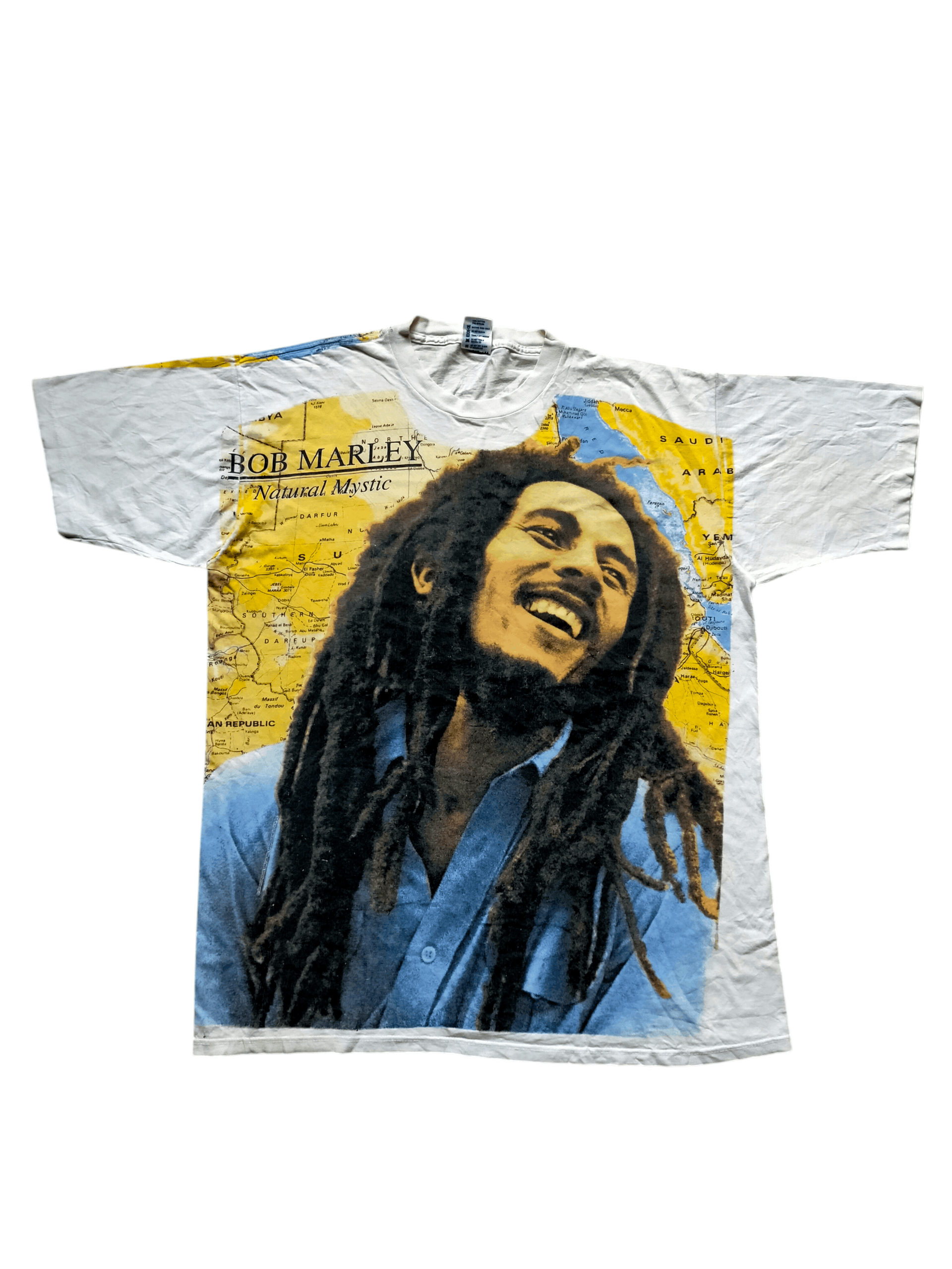 Bob Marley Vintage 1995 Bob Marley OverPrint Usa tee Size US XL / EU 56 / 4 - 1 Thumbnail