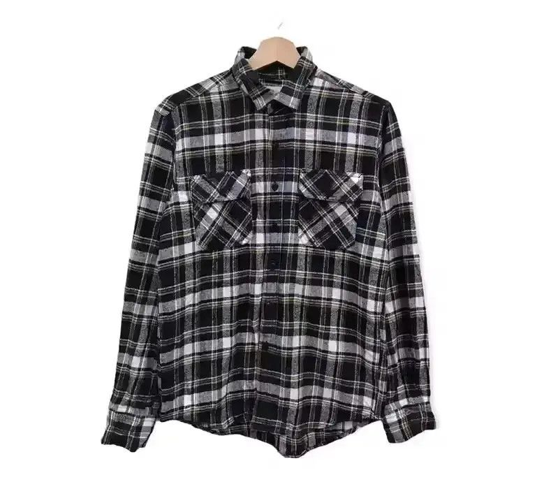 Flannel × Vintage Vintage Work Commontage Plaid Tartan Flannel Shirt 👕 Size ONE SIZE - 1 Thumbnail