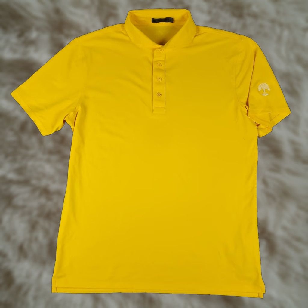 G/FORE G/FORE Polo Shirt Mens Large Yellow Golf Short Sleeve Collared Button Size US L / EU 52-54 / 3 - 1 Thumbnail
