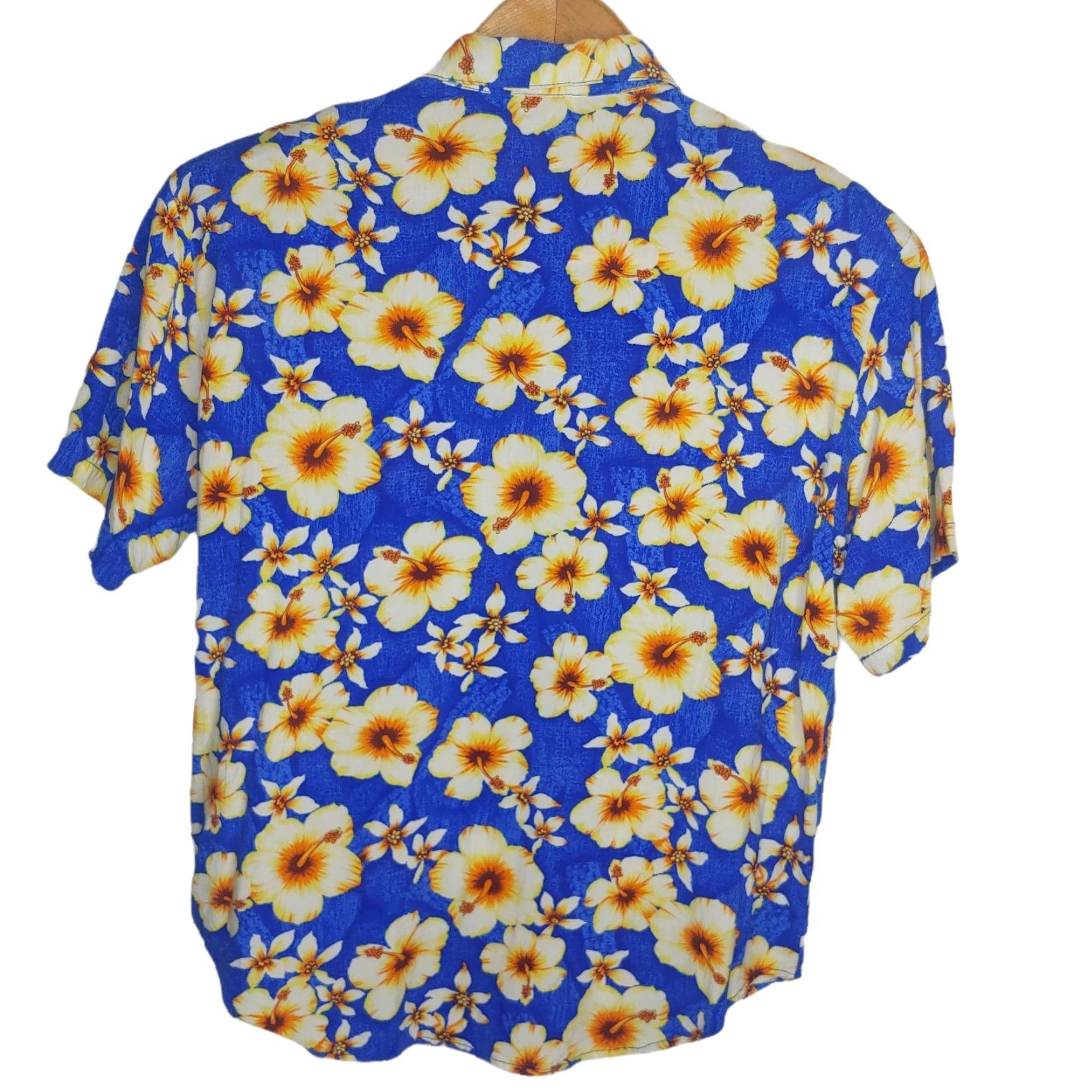 Vintage VINTAGE Impressions Aloha Shirt Blouse Woman M Blue Floral Retro Size M / US 6-8 / IT 42-44 - 2 Thumbnail