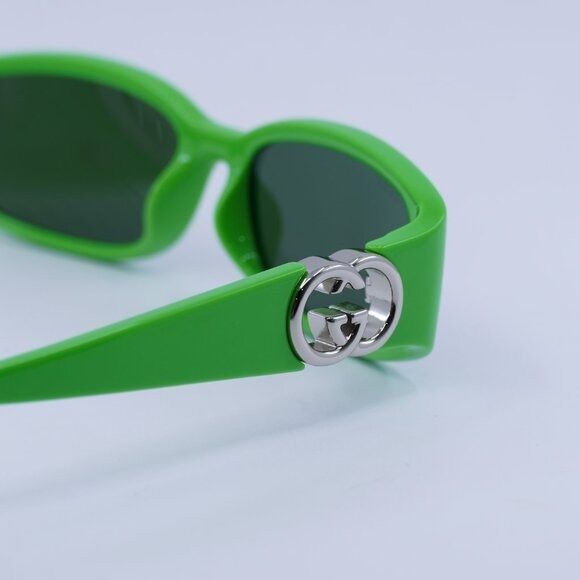 Gucci 🕶️ New Gucci GG1661S 005 Green Sunglasses Size ONE SIZE - 9 Thumbnail