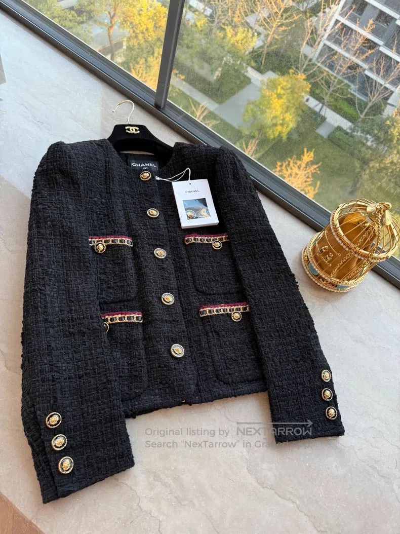 Chanel Chanel 21a Women's Castle Black Castle Jacket Size XXS / US 00 / IT 34 - 1 Thumbnail