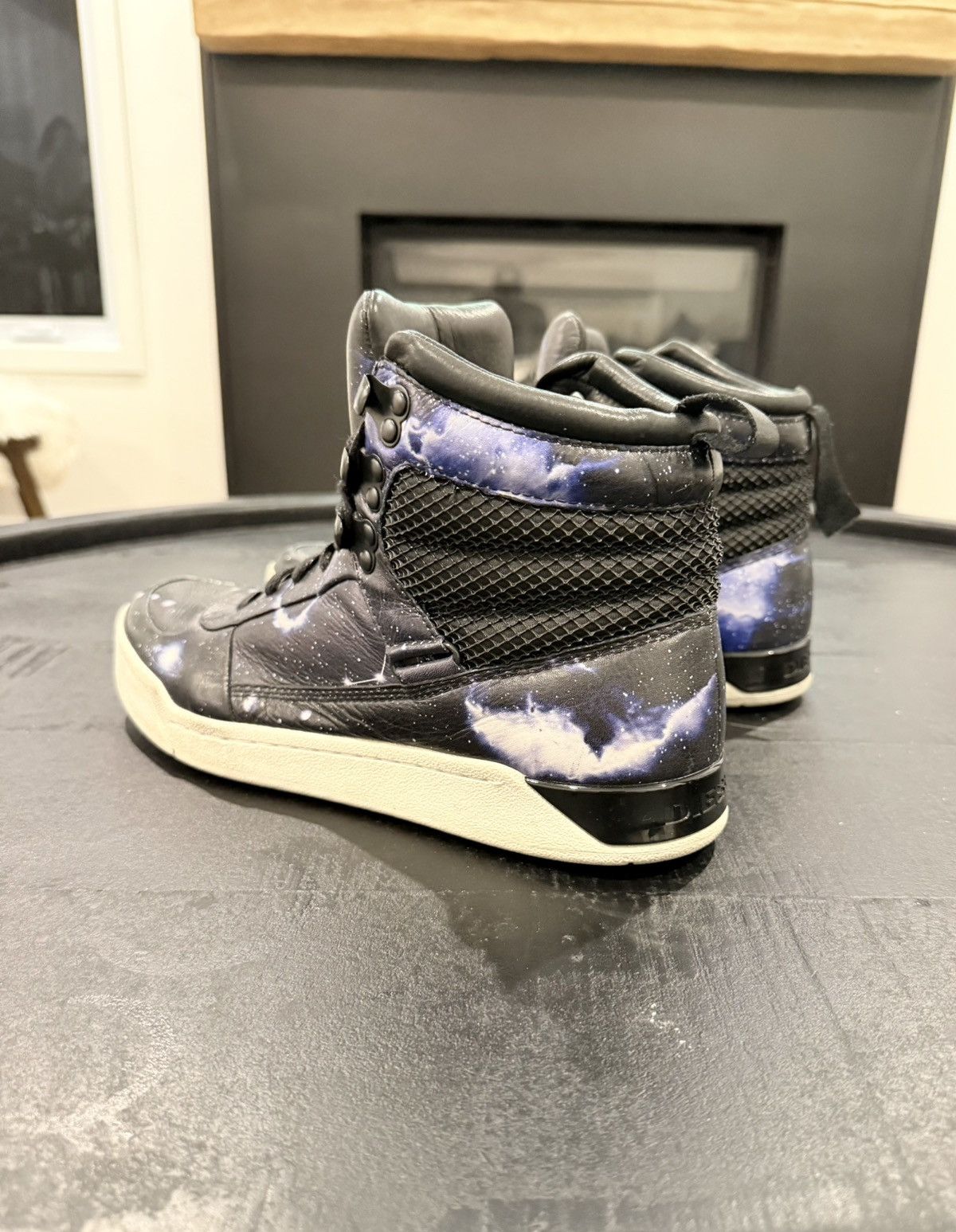 Diesel Limited Edition Diesel Onice Galaxy Blue/Black High Tops 9 Size US 9 / EU 42 - 4 Thumbnail