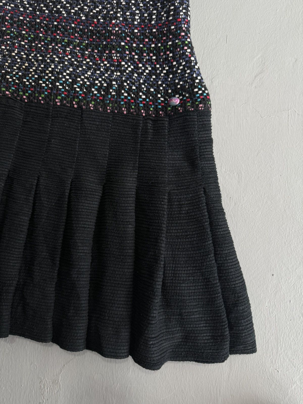 Chanel Chanel - 2017 Pleated Multicolor Tweed Dress Size M / US 6-8 / IT 42-44 - 6 Thumbnail