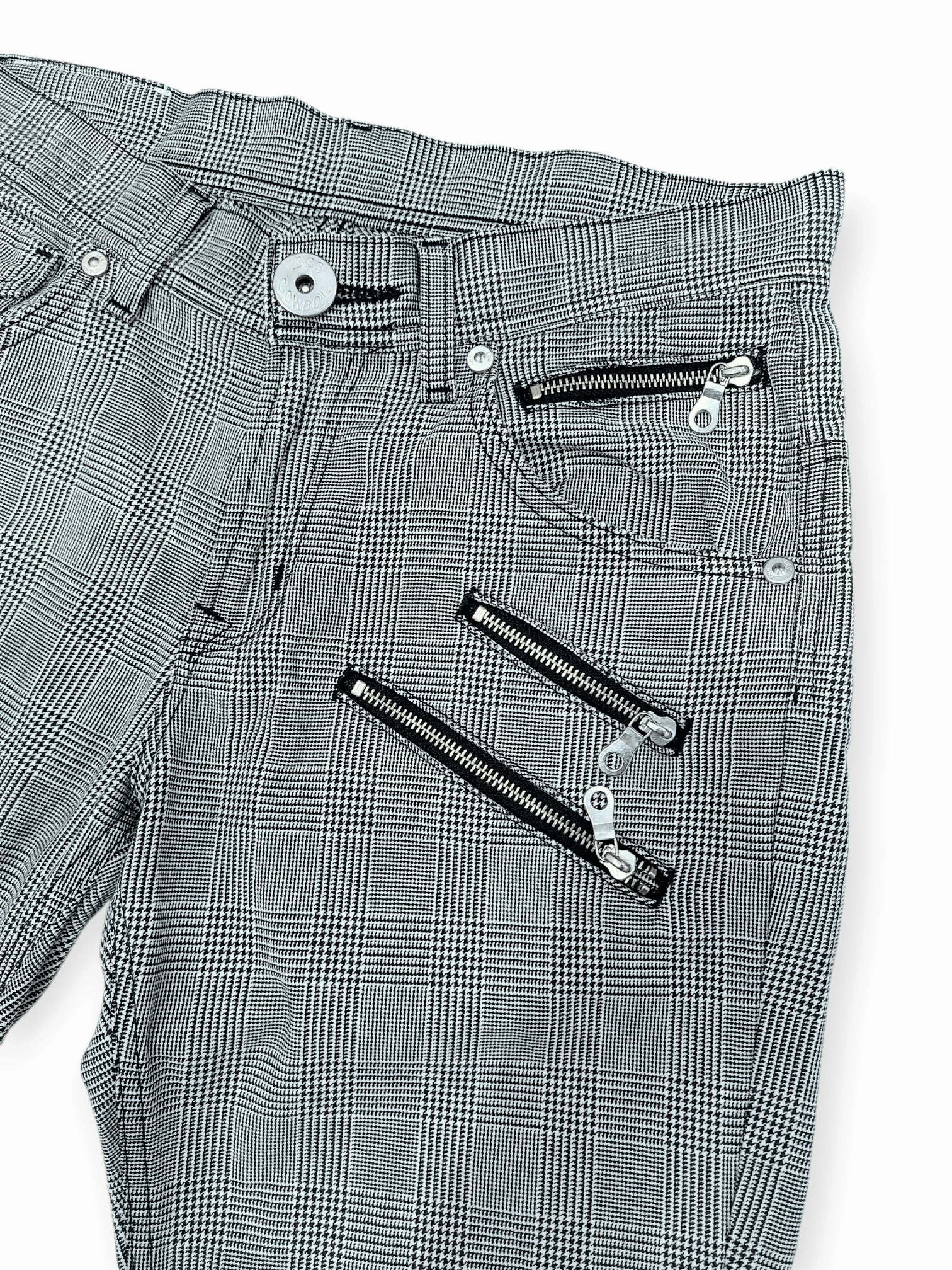 Lee Lee Cowboy Multi Zipped Nova Check Denim Size US 30 / EU 46 - 6 Thumbnail