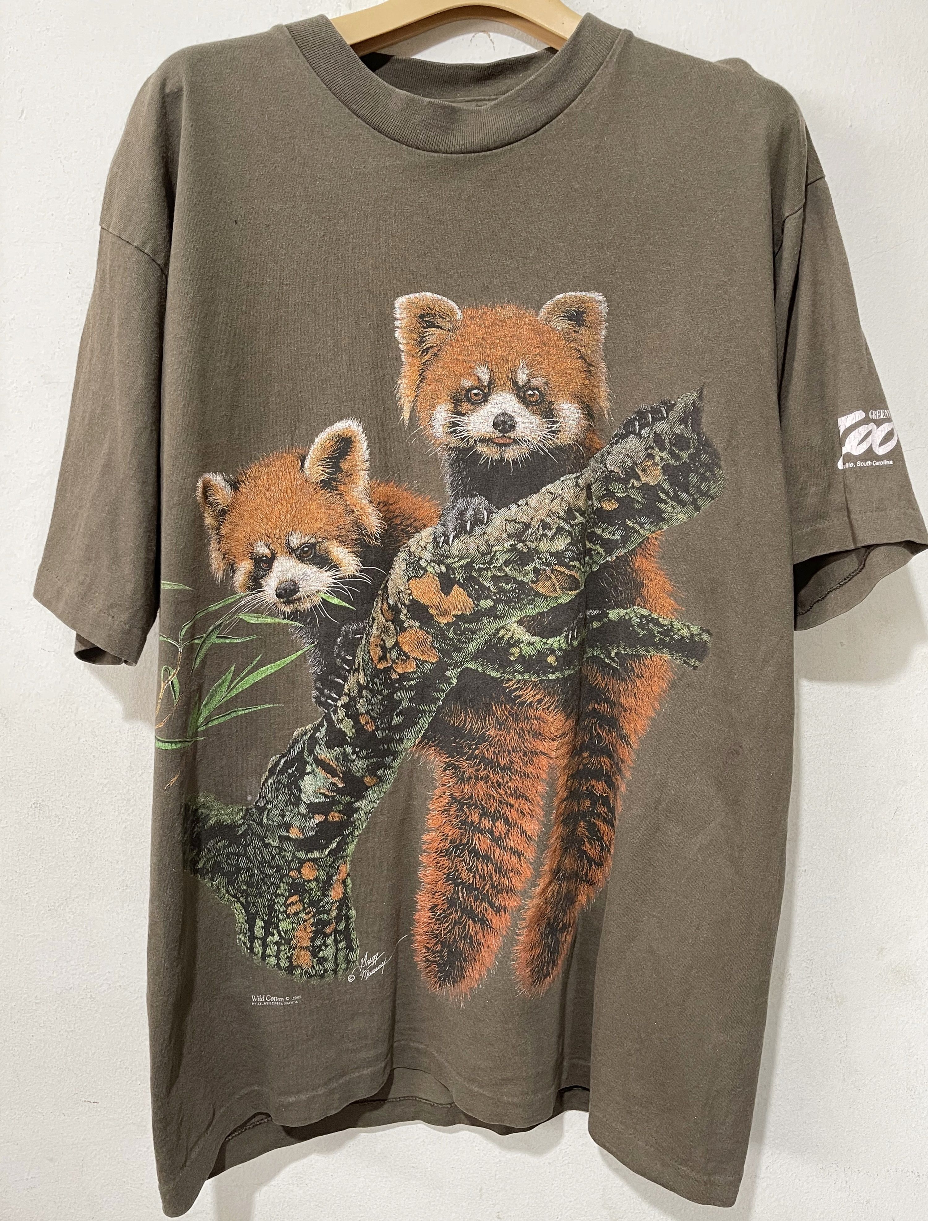 Vintage Vintage 90s Red panda Shirt Size US L / EU 52-54 / 3 - 1 Thumbnail