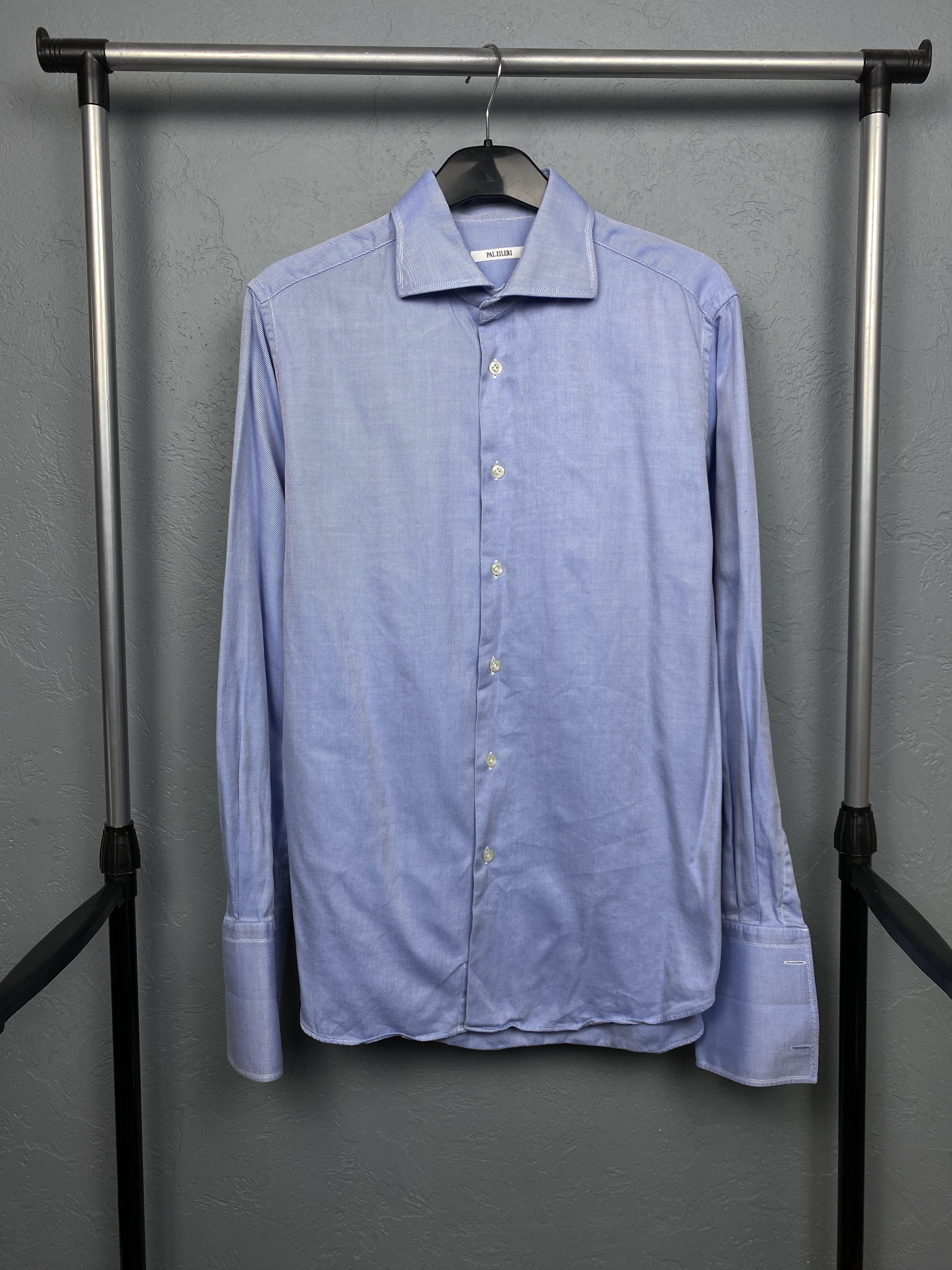 Pal Zileri Pal Zileri Vintage Mens Long Sleeve Shirt on cufflinks Size US M / EU 48-50 / 2 - 1 Thumbnail
