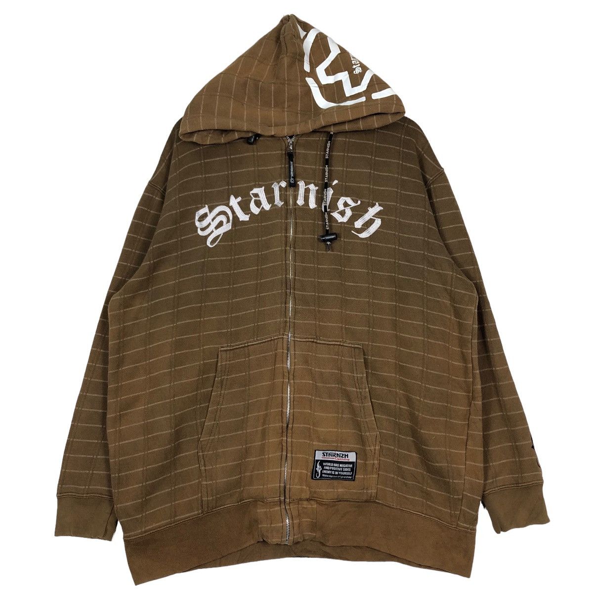 Japanese Brand 🔥Vintage Starnish Hoodie Zipper Jacket Big Logo Streetwear Size US XL / EU 56 / 4 - 1 Thumbnail
