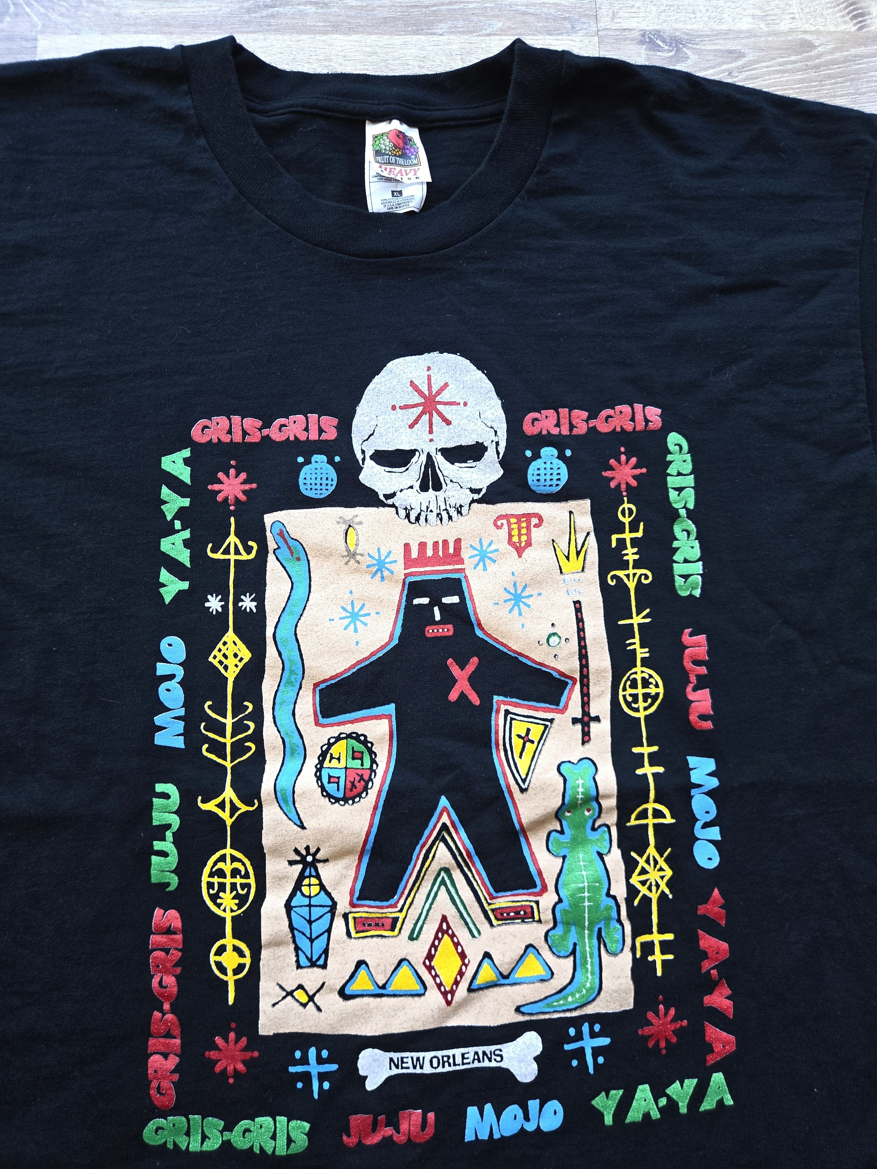 Musium Div. Vintage 90s New Orleans Voodoo Museum Shirt Folk Art Occult Size US XL / EU 56 / 4 - 3 Thumbnail