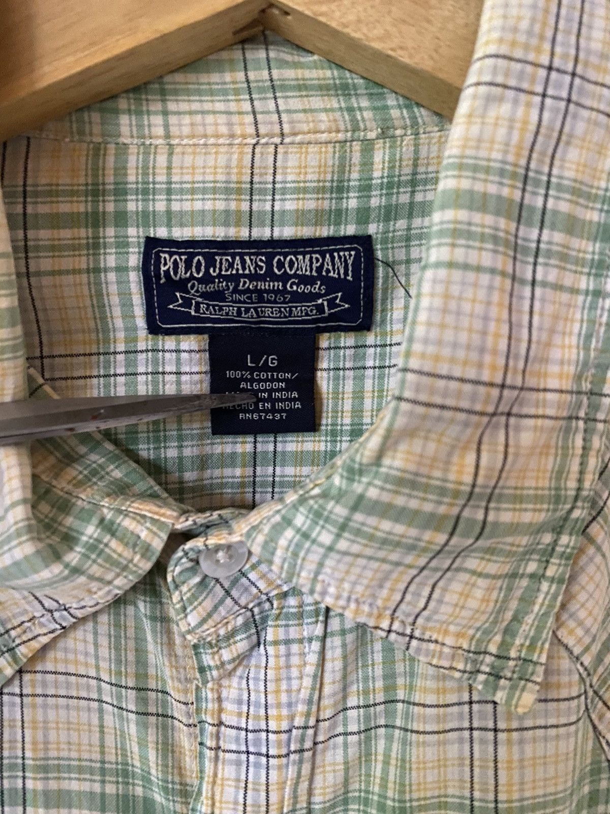 Polo Ralph Lauren × Vintage Polo jeans company button shirt Size US L / EU 52-54 / 3 - 4 Thumbnail