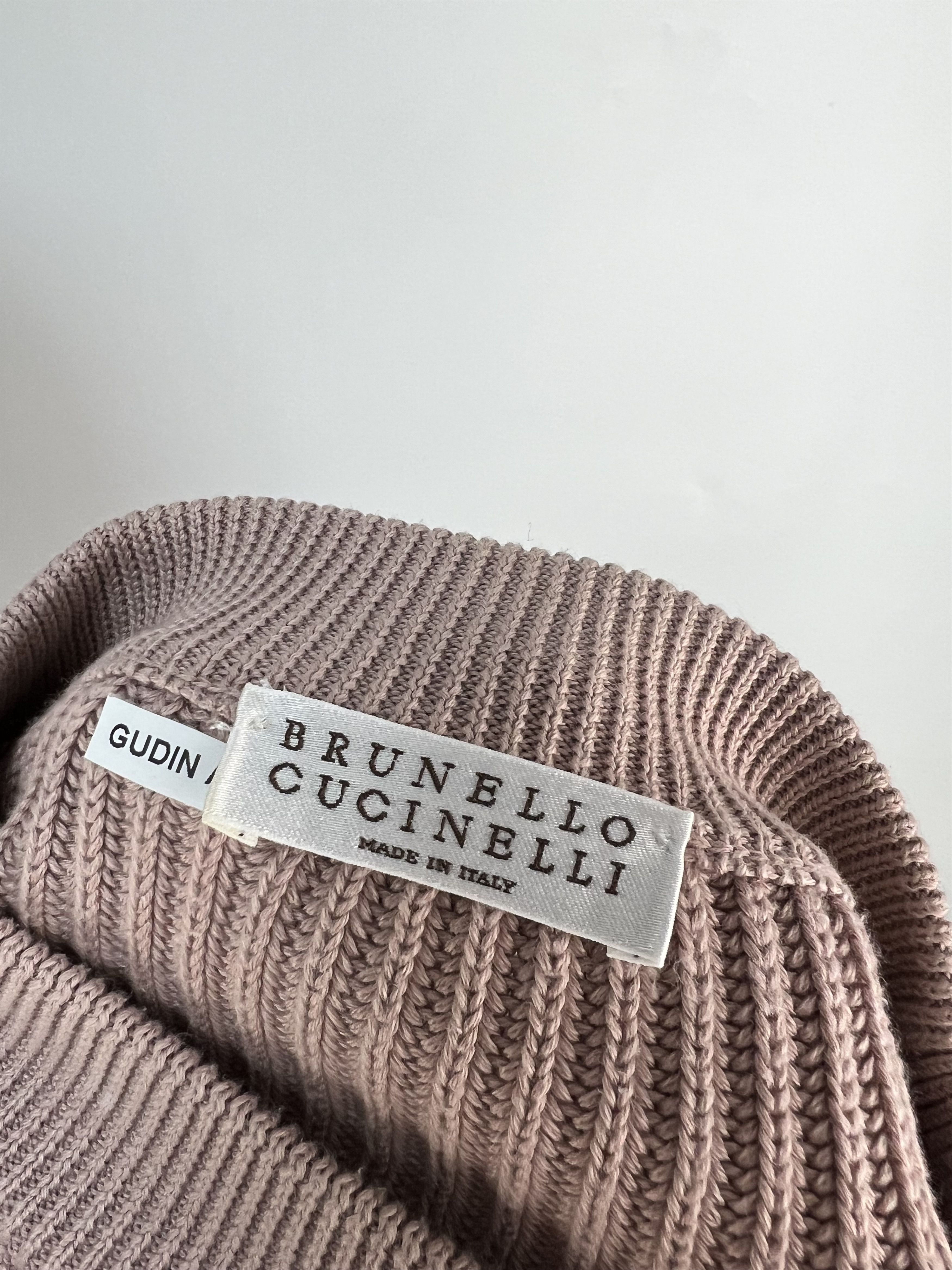 Brunello Cucinelli Brunello Cucinelli Ribbed Cotton Crew Neck Sweater Size 12 Size XS / US 0-2 / IT 36-38 - 15 Thumbnail