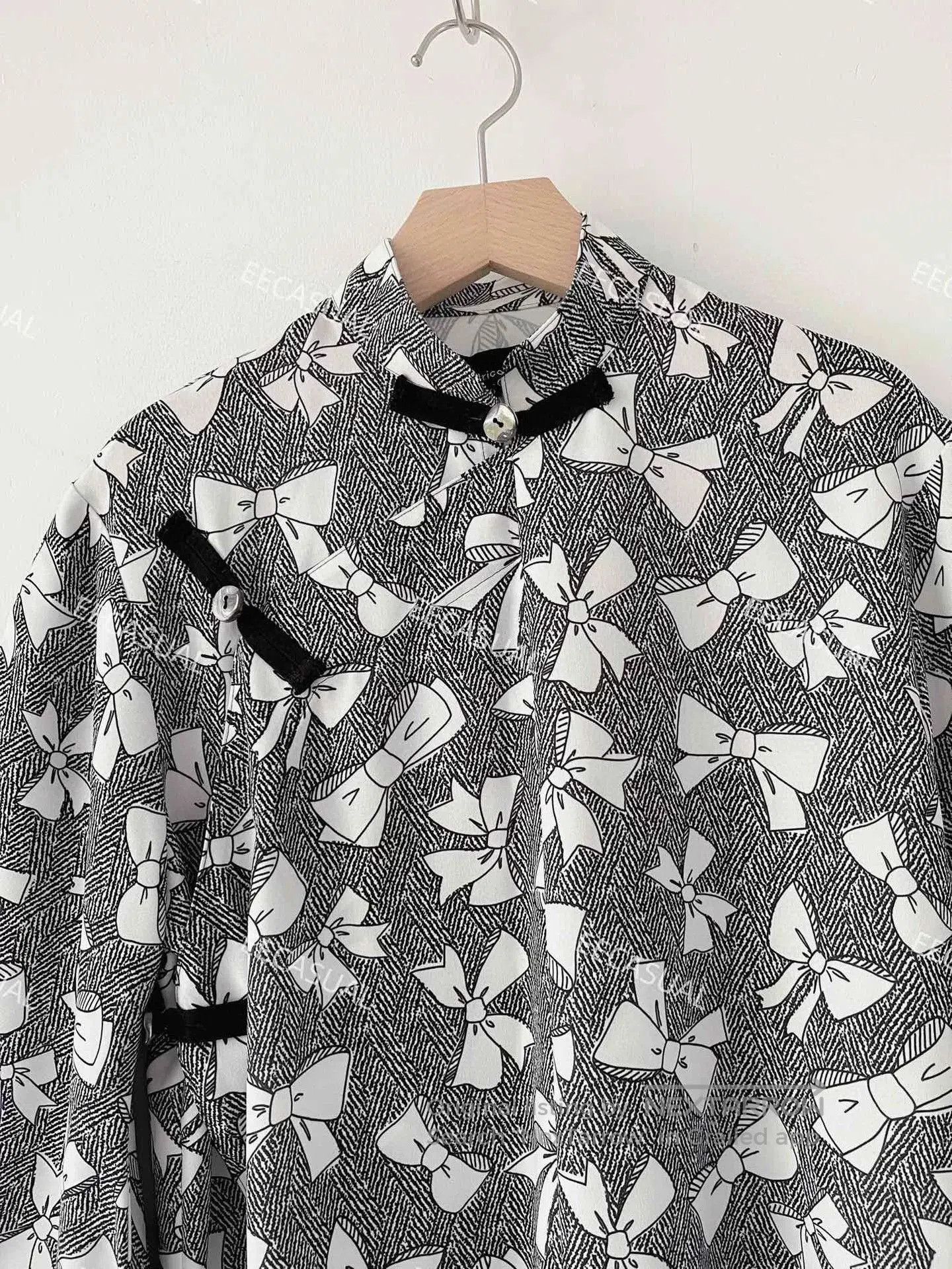 CDG by Comme des Garcons CDG Tricot Black White Bow Top. Size XL / US 12-14 / IT 48-50 - 6 Thumbnail